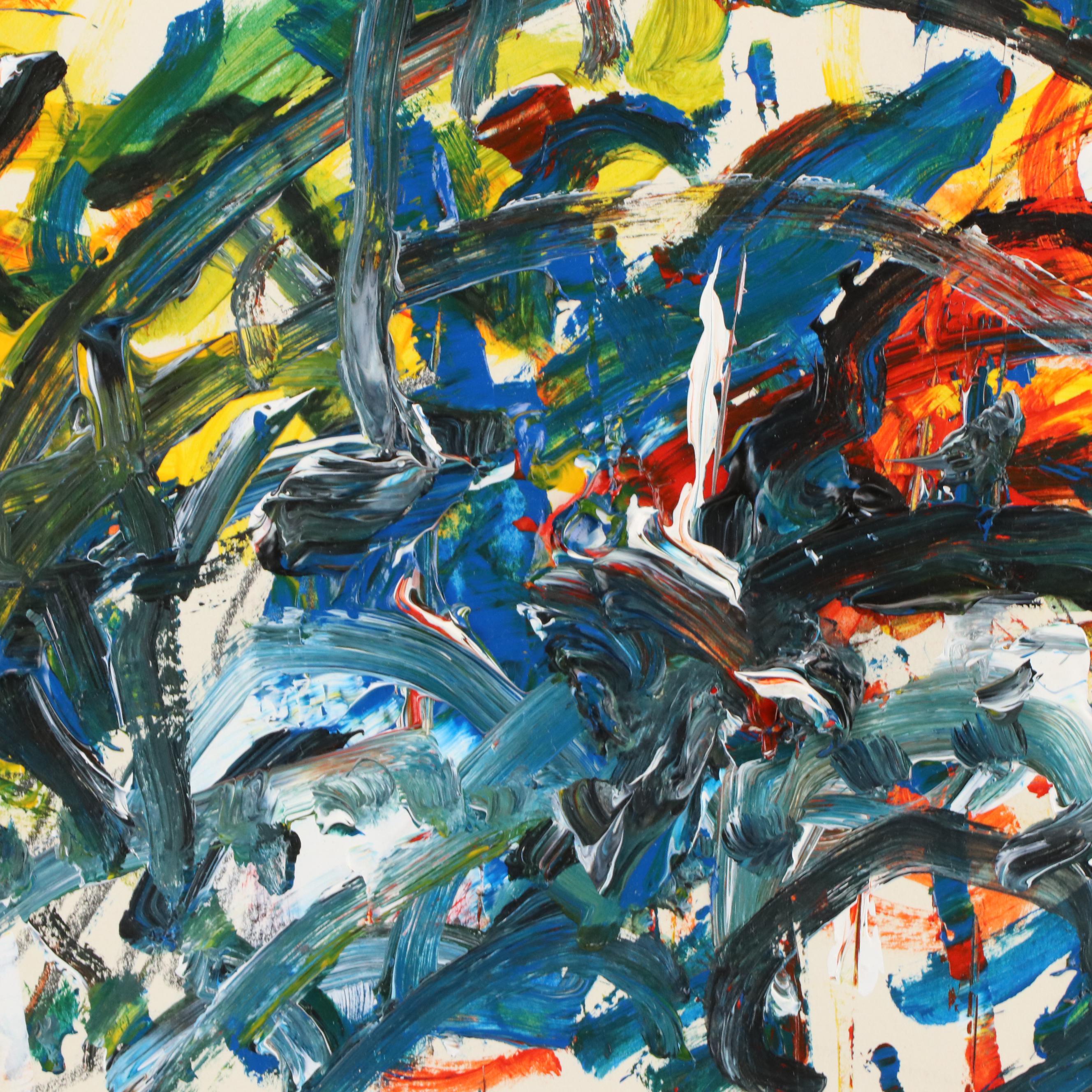 Jack Meanwell Abstract Modern Oil Painting, 2000