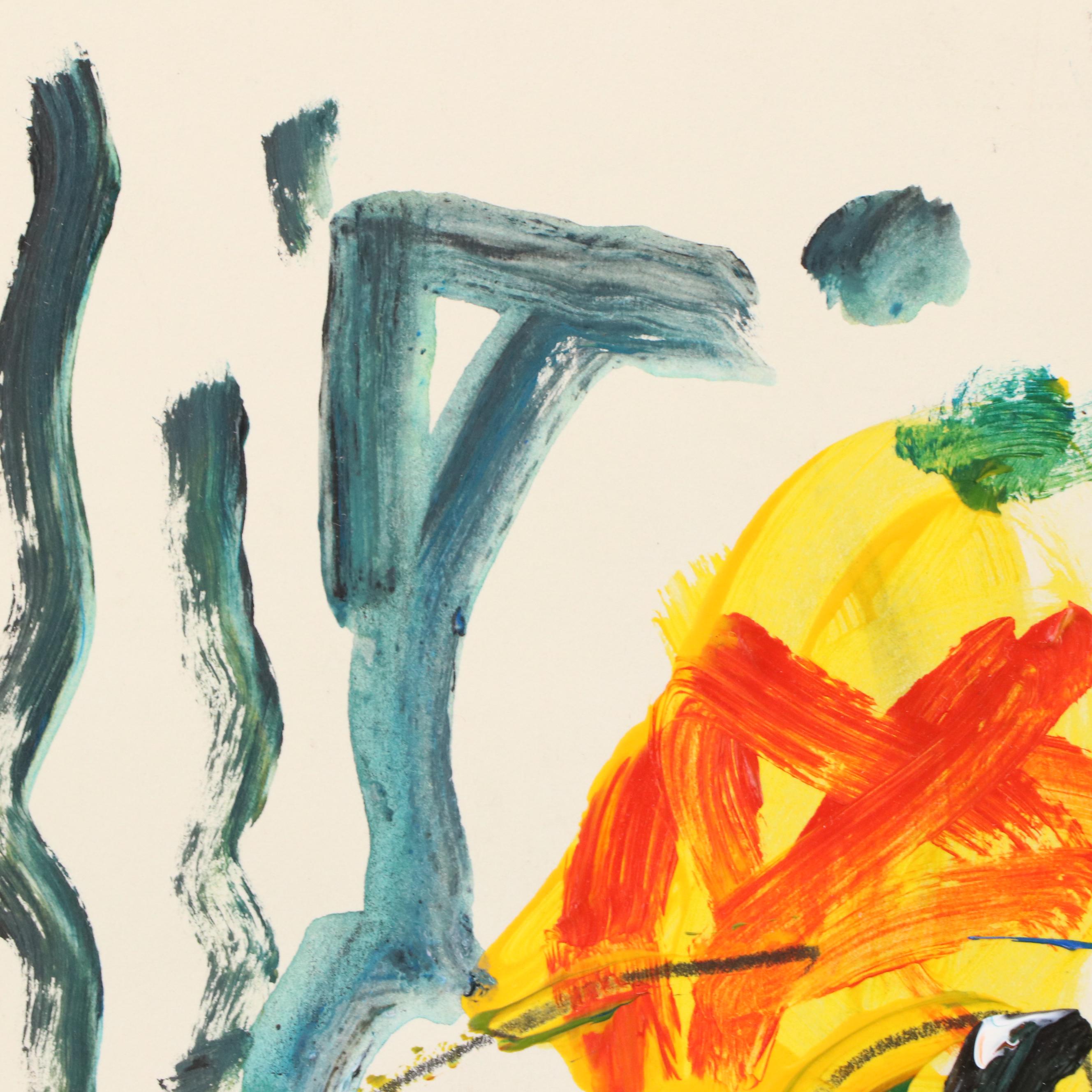 Jack Meanwell Abstract Modern Oil Painting, 2000