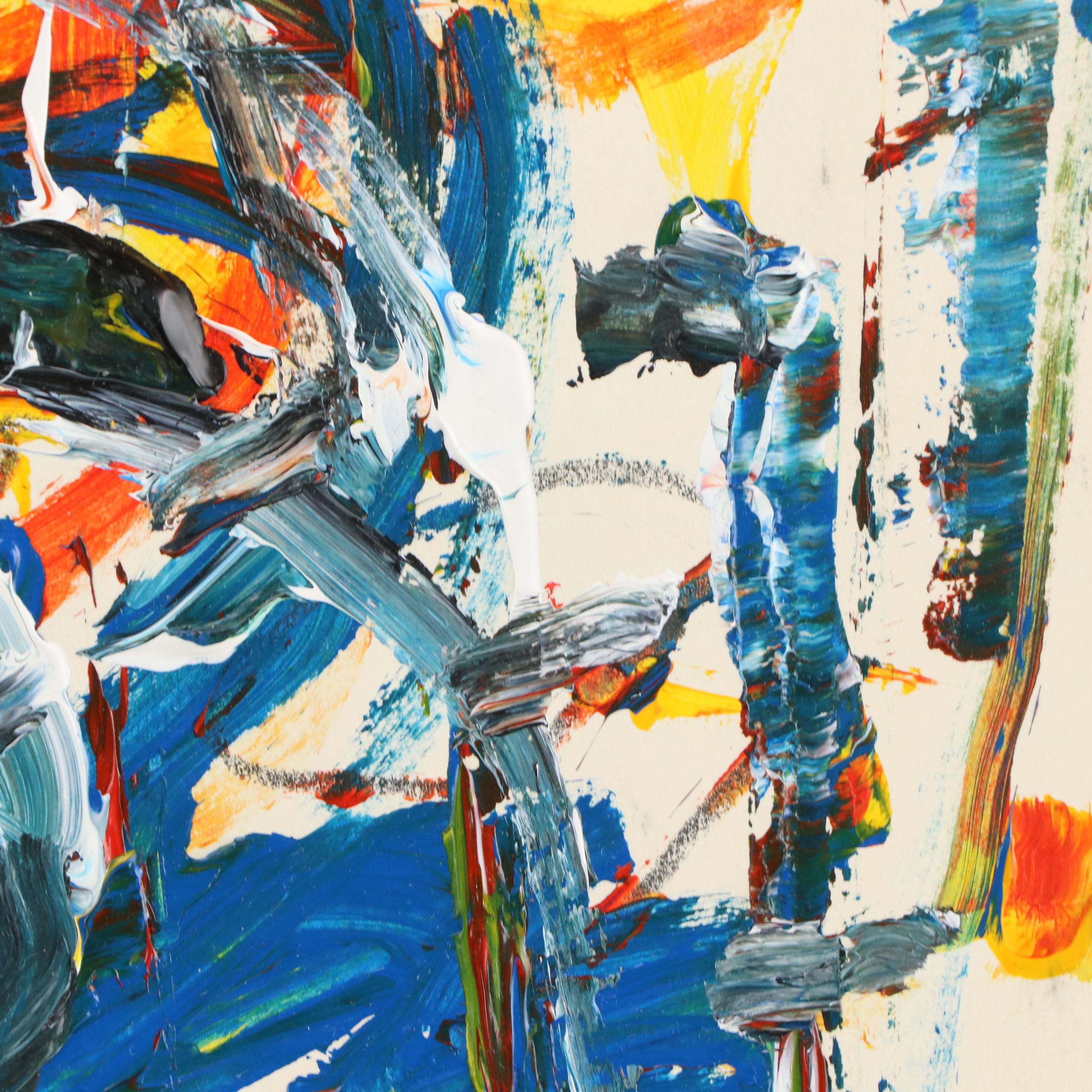 Jack Meanwell Abstract Modern Oil Painting, 2000