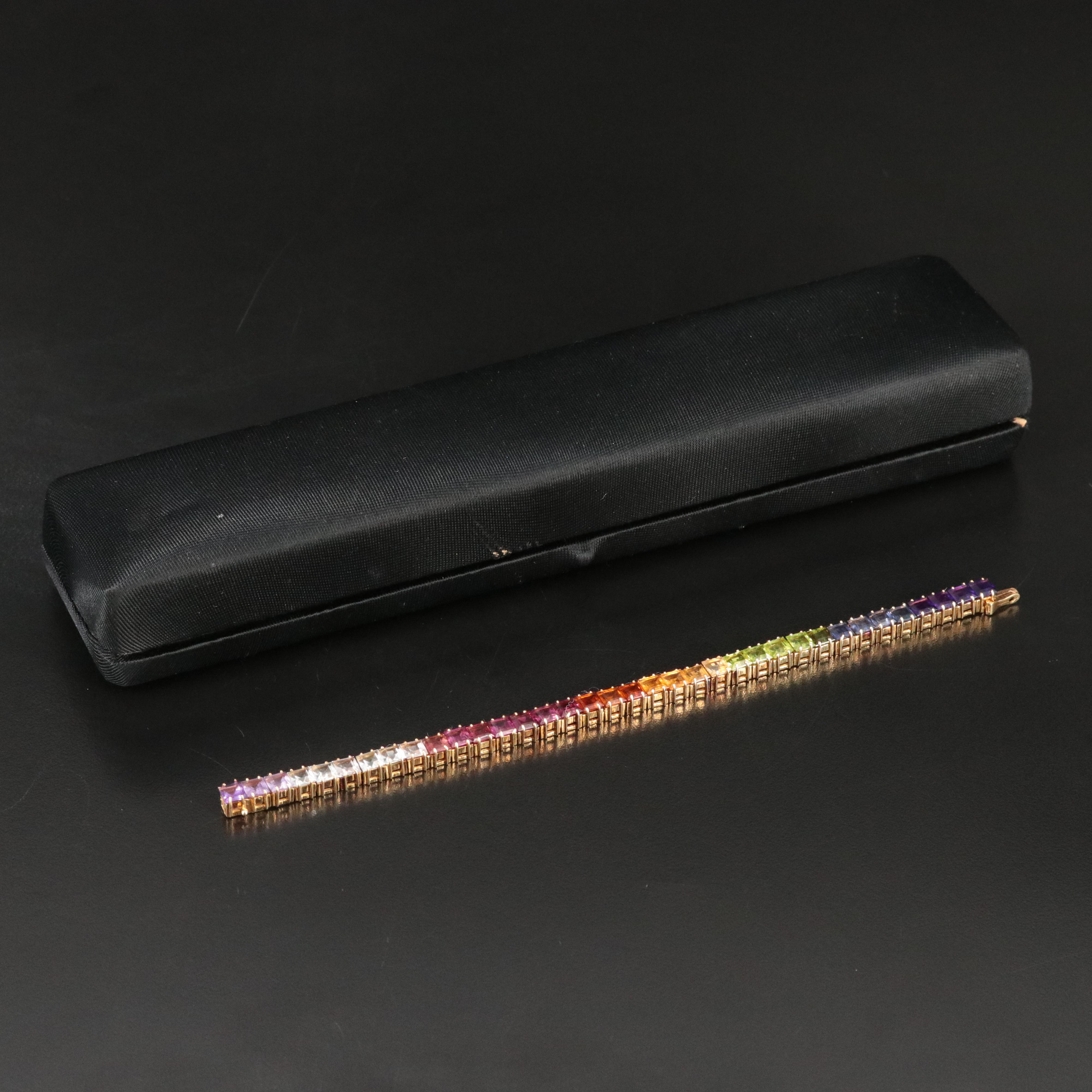 H. Stern 18K Multi Gemstone Rainbow Bracelet
