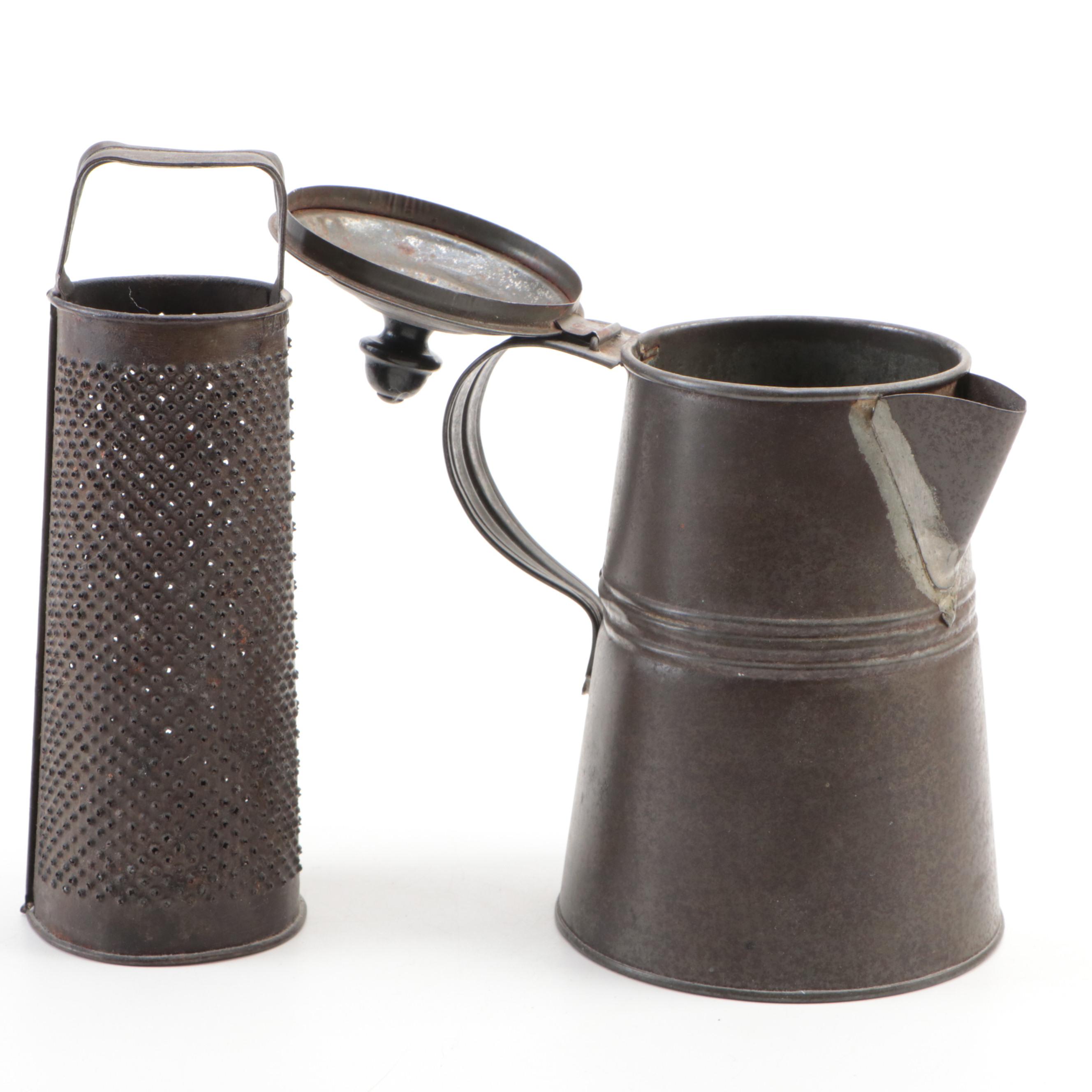 Juice-O-Mat Cast Metal Juicer with Hand-i-Sift Jr., Grater & Other Kitchen Tools