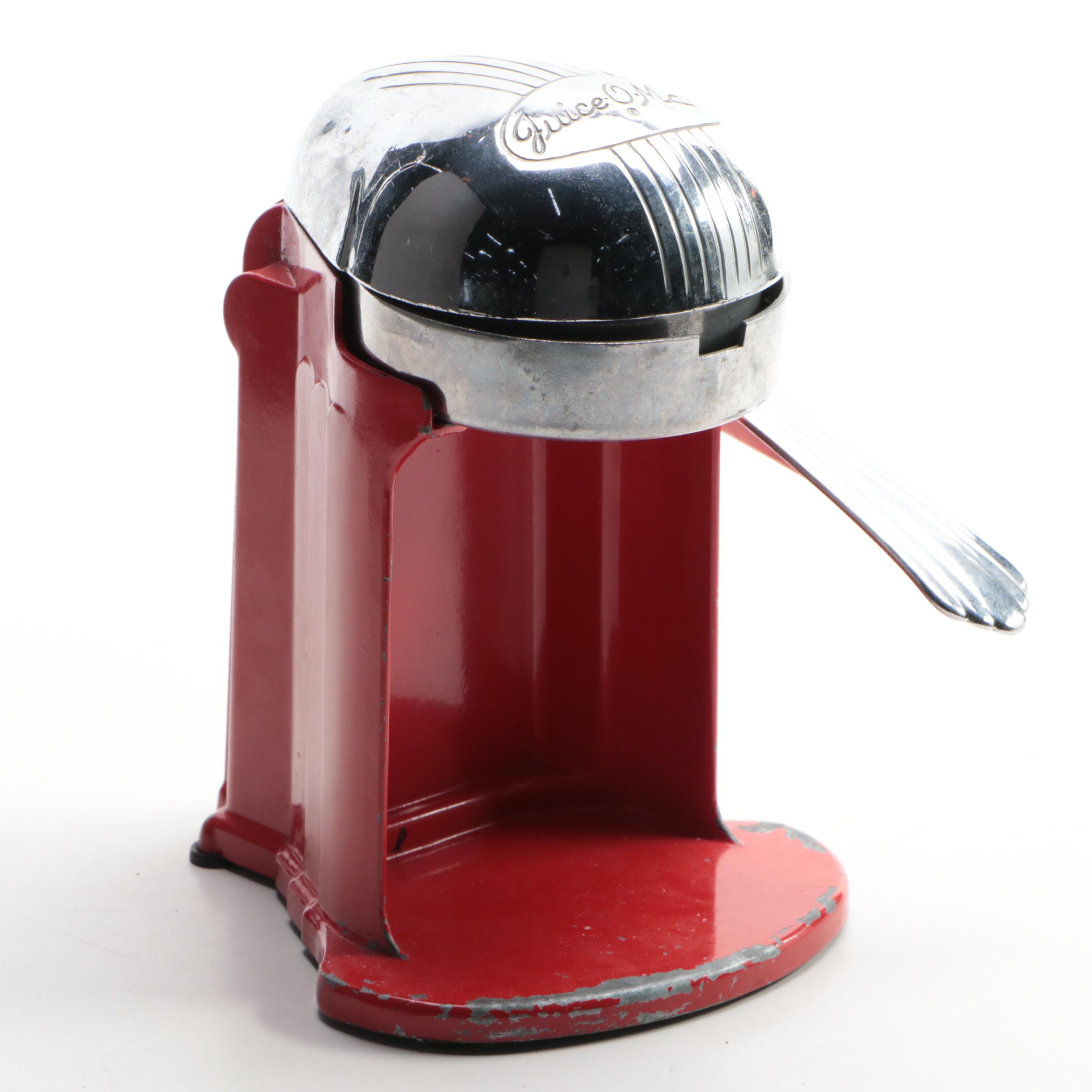 Juice-O-Mat Cast Metal Juicer with Hand-i-Sift Jr., Grater & Other Kitchen Tools