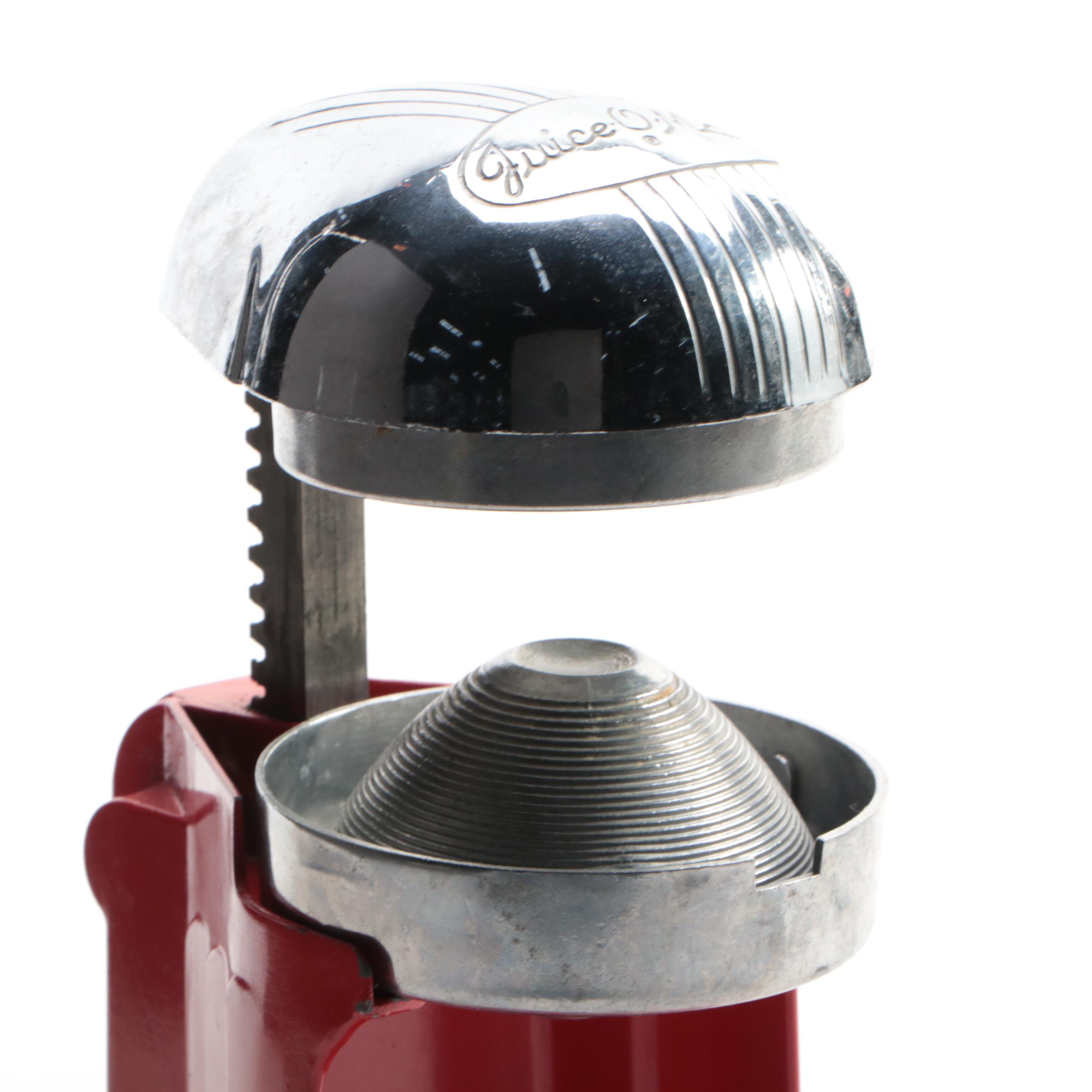 Juice-O-Mat Cast Metal Juicer with Hand-i-Sift Jr., Grater & Other Kitchen Tools