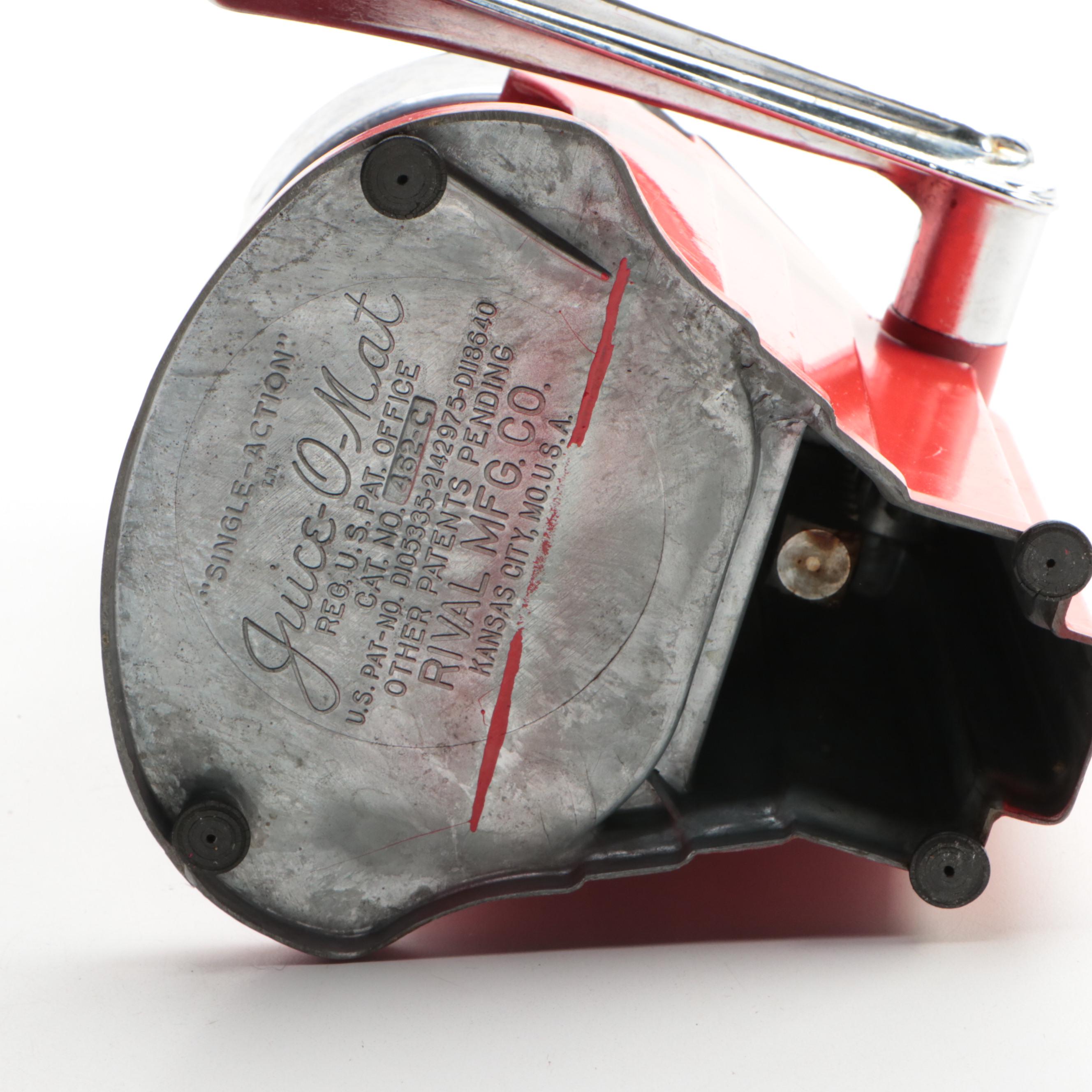 Juice-O-Mat Cast Metal Juicer with Hand-i-Sift Jr., Grater & Other Kitchen Tools