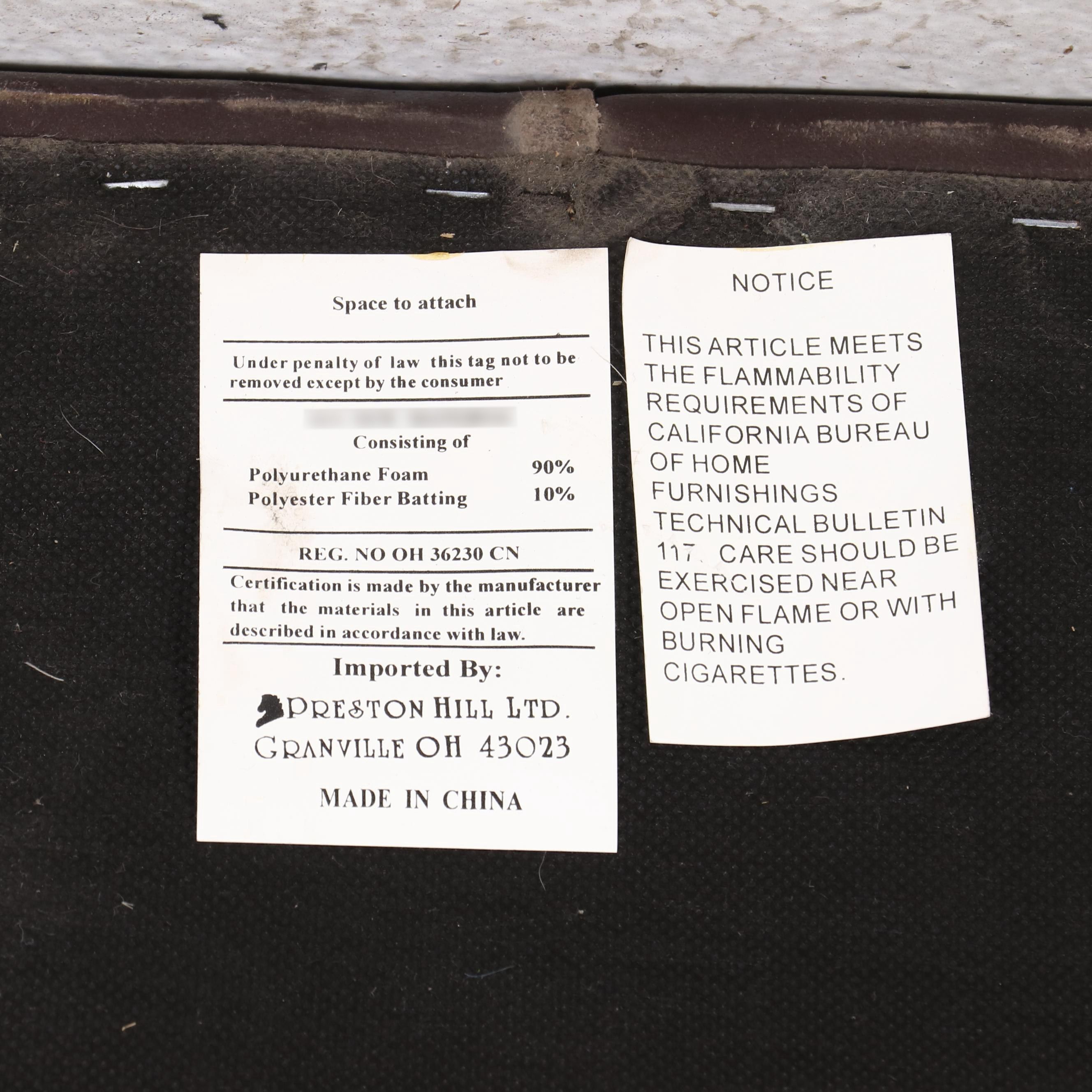 Preston Hill Faux Leather Sofa