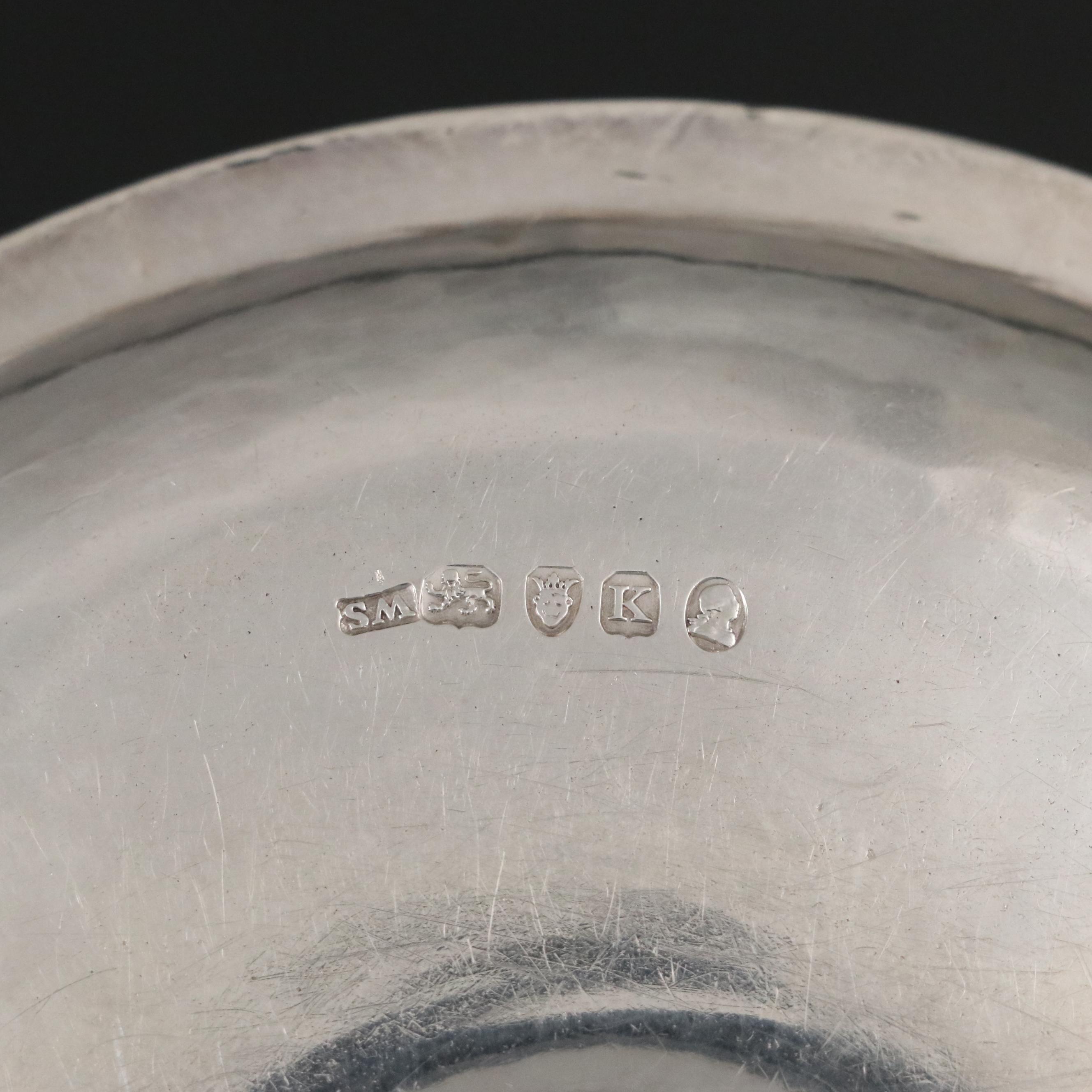 George III English William Stroud Sterling Chamber Candle Holder, 1805