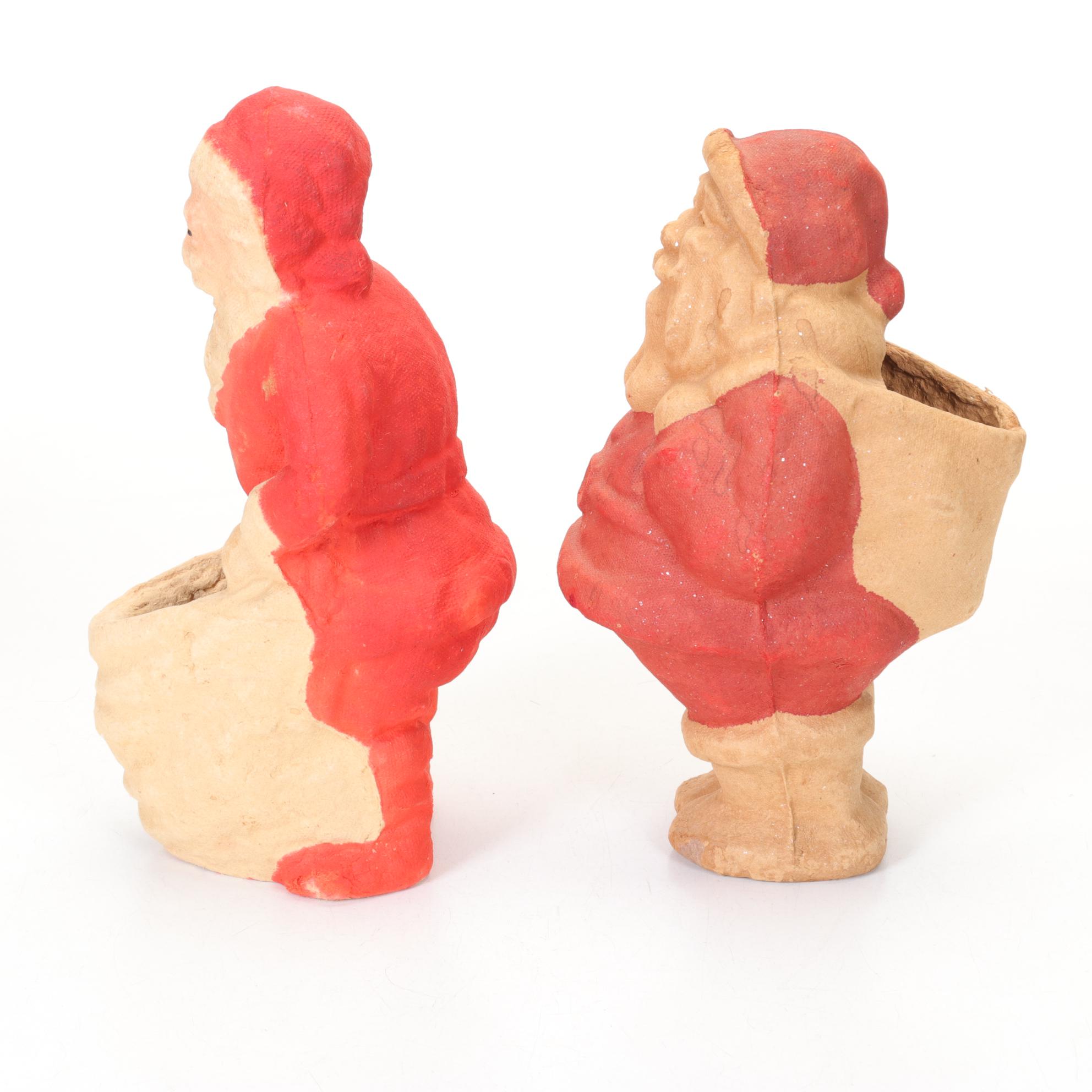 Santa Candy Containers and Holiday Tabletop Decorations