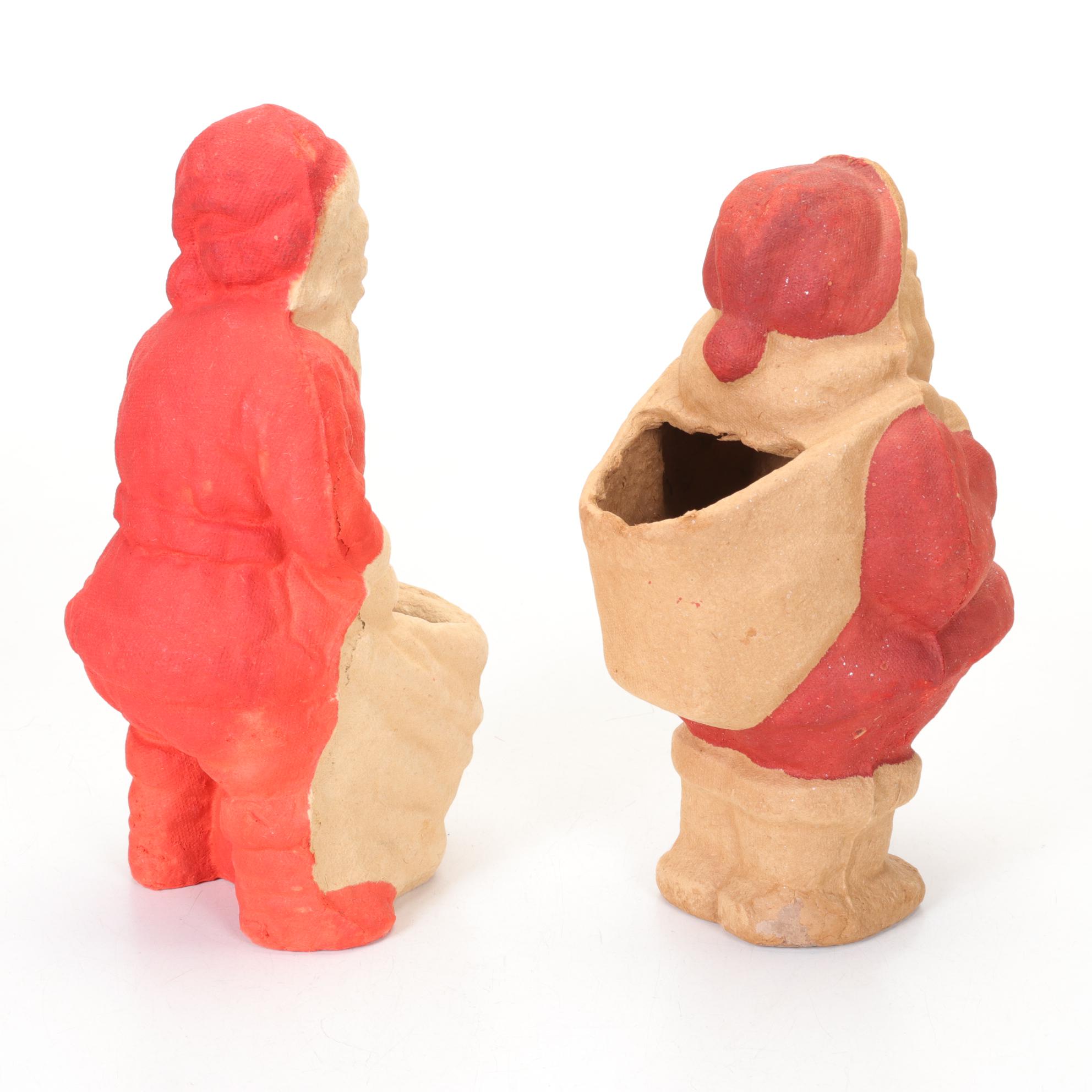 Santa Candy Containers and Holiday Tabletop Decorations