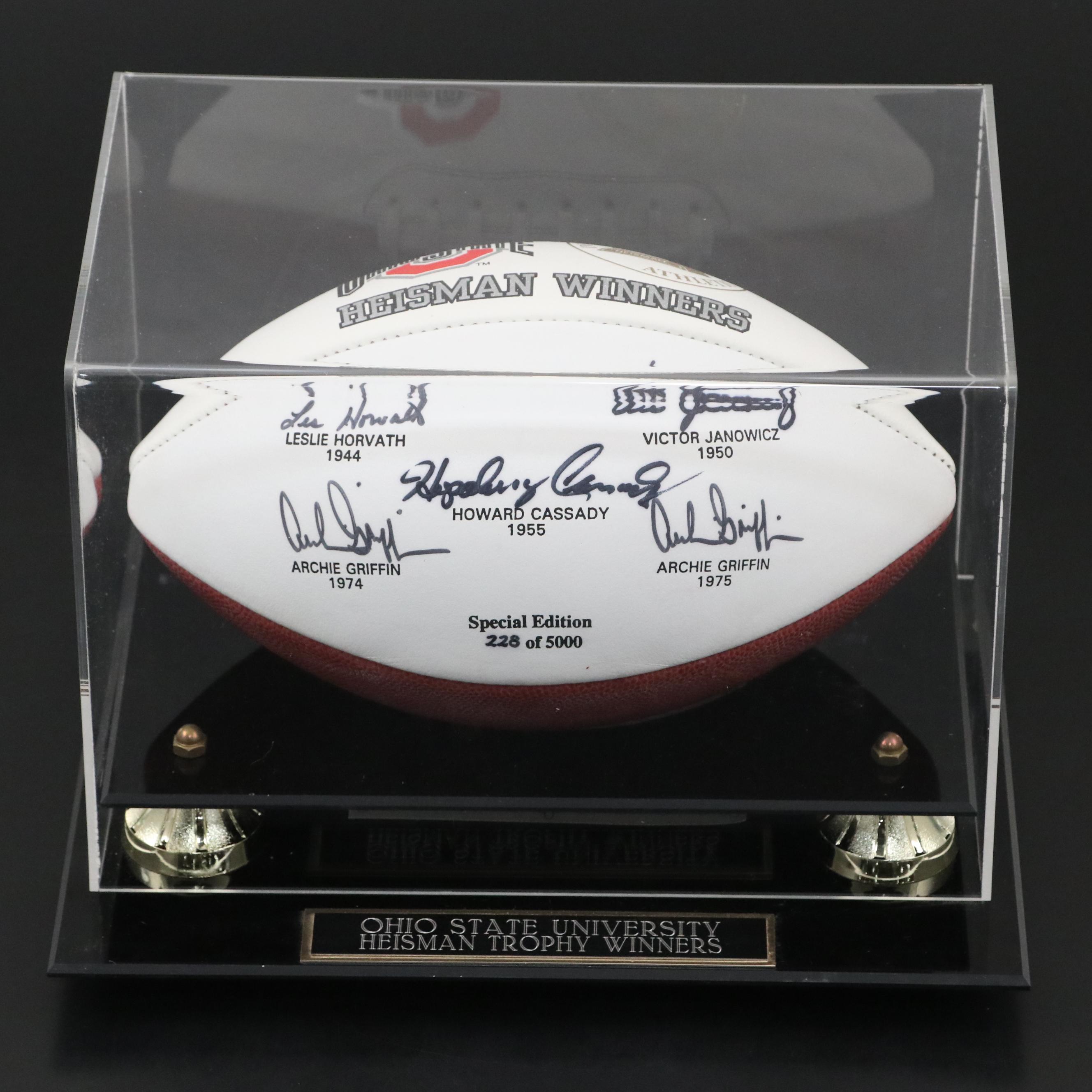 Archie Griffin & More Signed Ohio State Heisman Winners Limited Edition Football