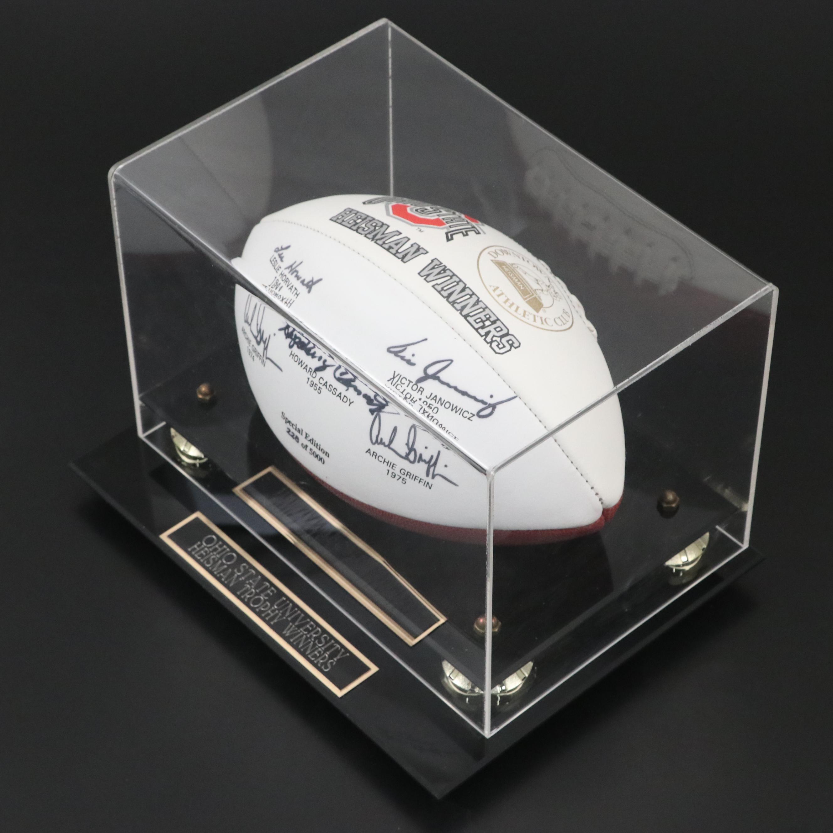 Archie Griffin & More Signed Ohio State Heisman Winners Limited Edition Football