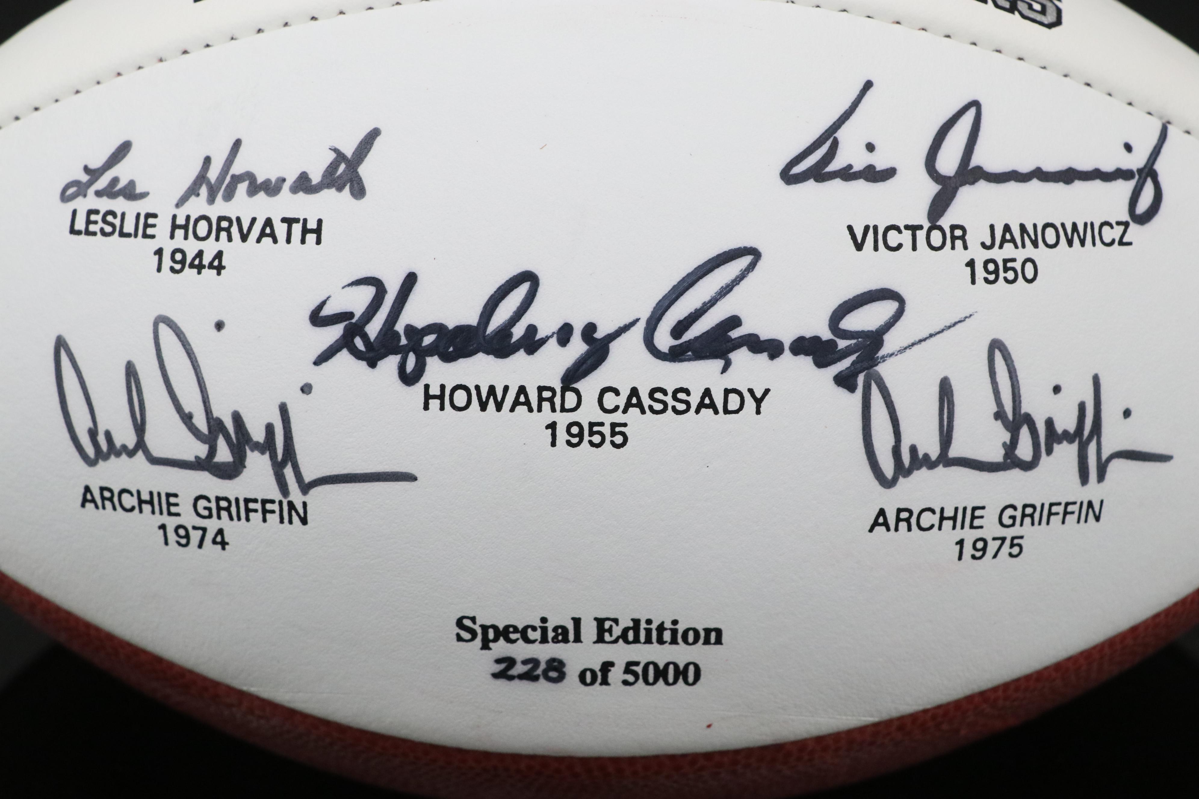 Archie Griffin & More Signed Ohio State Heisman Winners Limited Edition Football