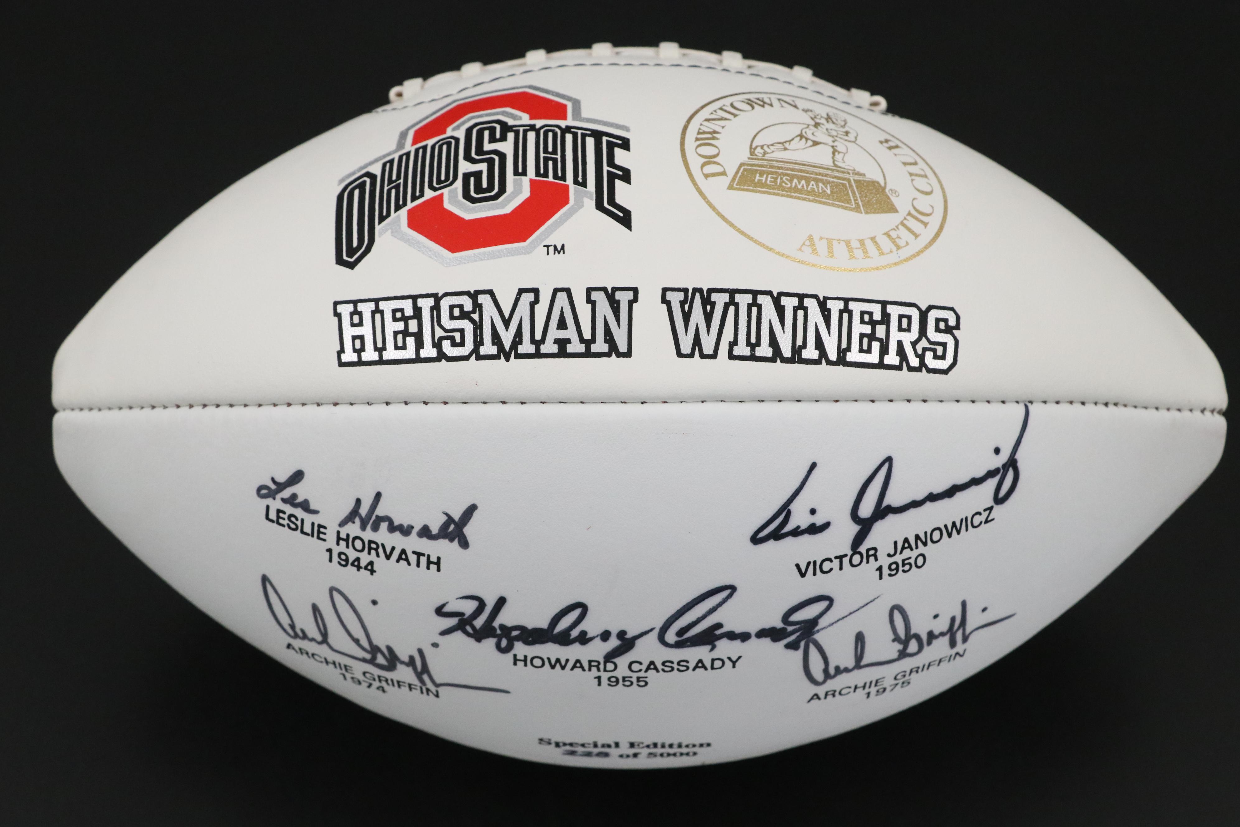Archie Griffin & More Signed Ohio State Heisman Winners Limited Edition Football