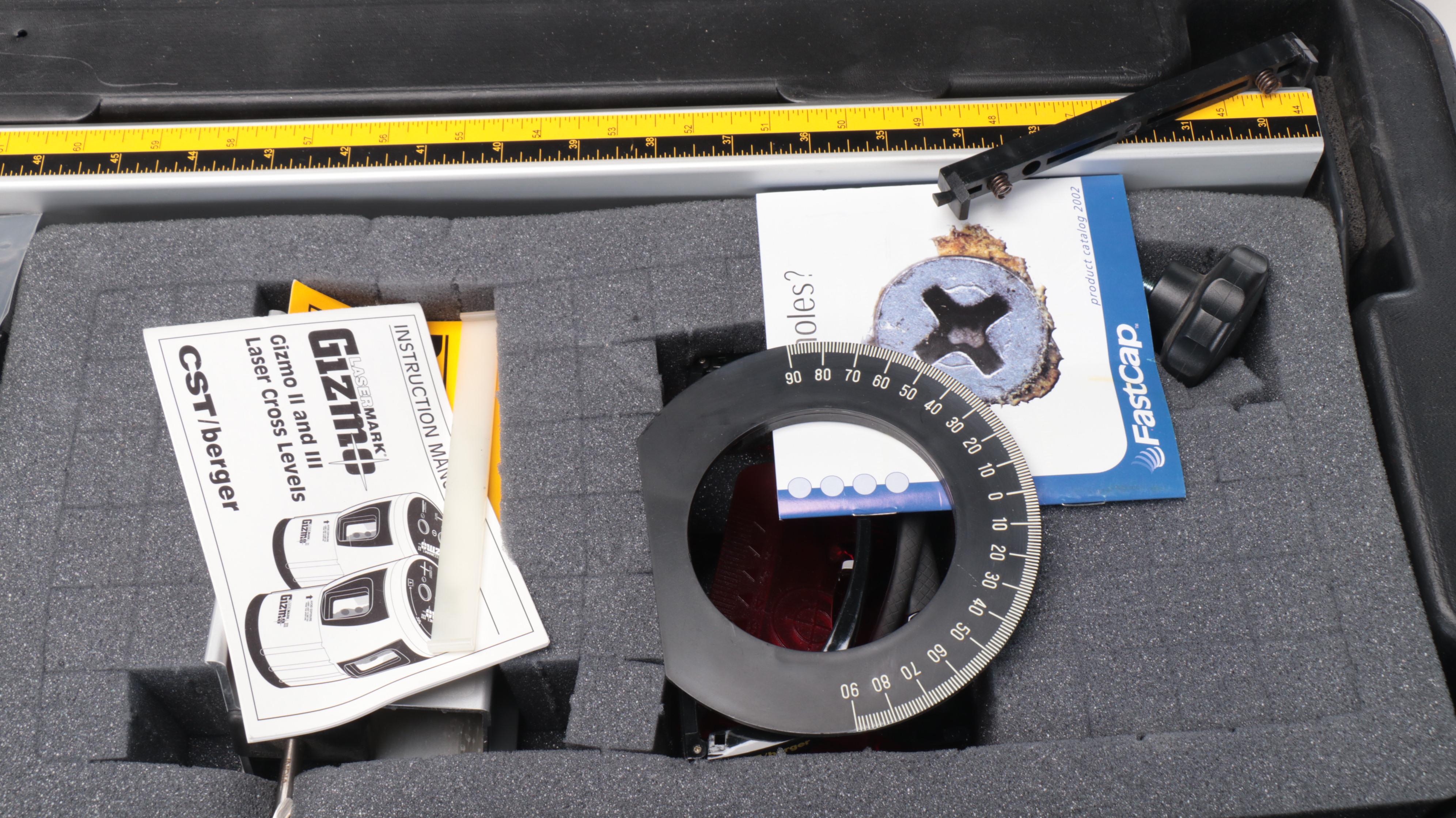 Stanley FatMax Spirit Level with Laser Jamb Extension Pole, Case and  More