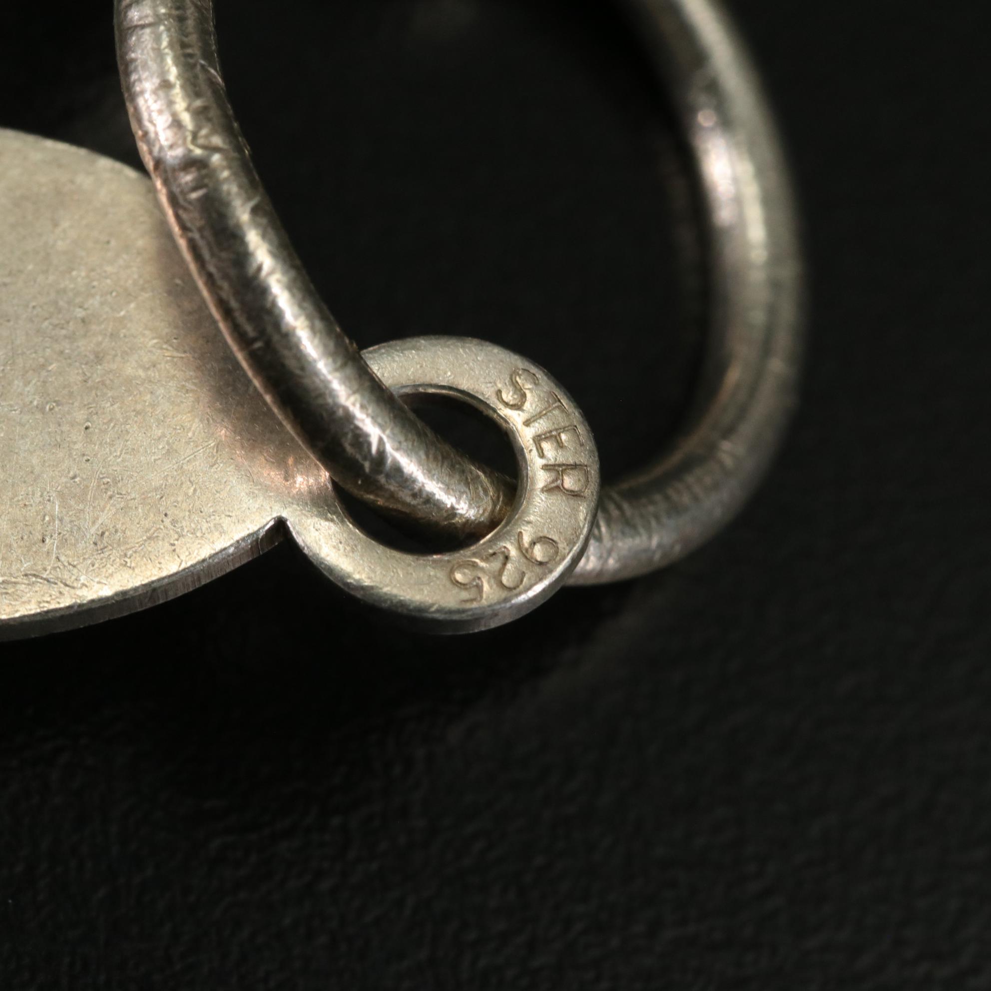 Tiffany & Co. Sterling Horseshoe Key Ring and Return to Tiffany Heart Tag