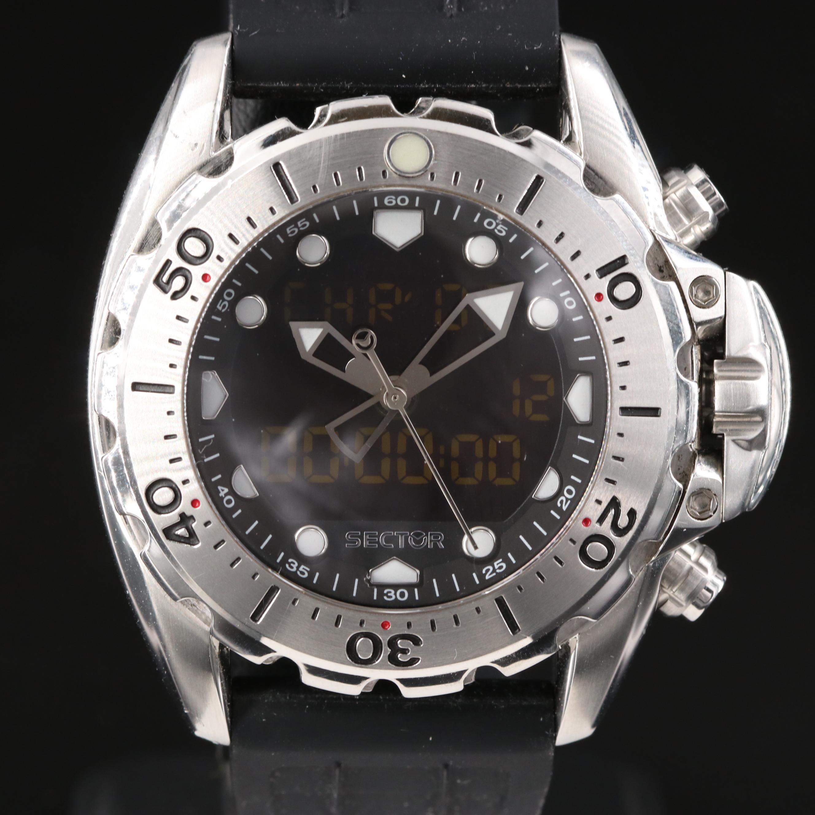 Sector 600 Digi-Ana Stainless Steel Watch