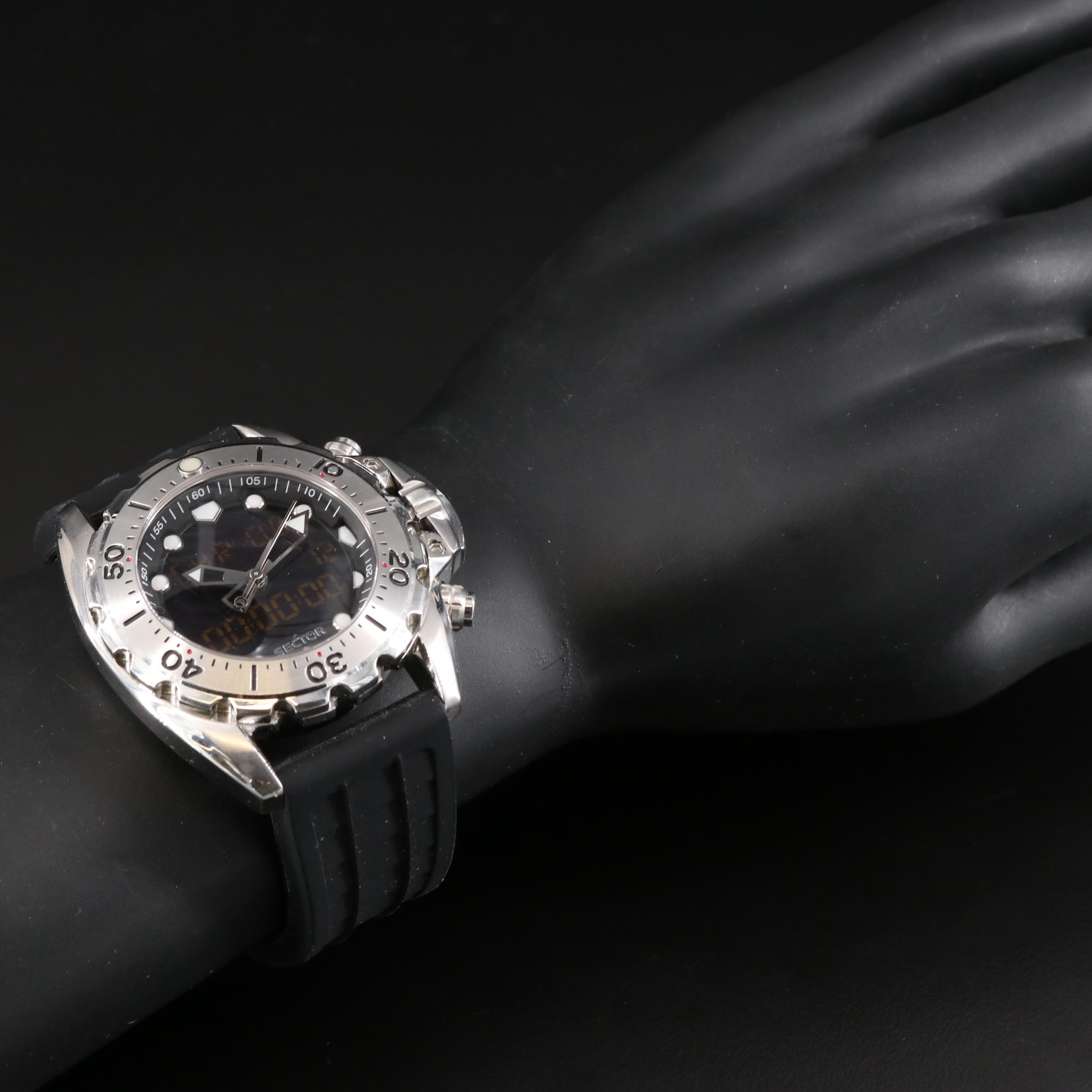 Sector 600 Digi-Ana Stainless Steel Watch