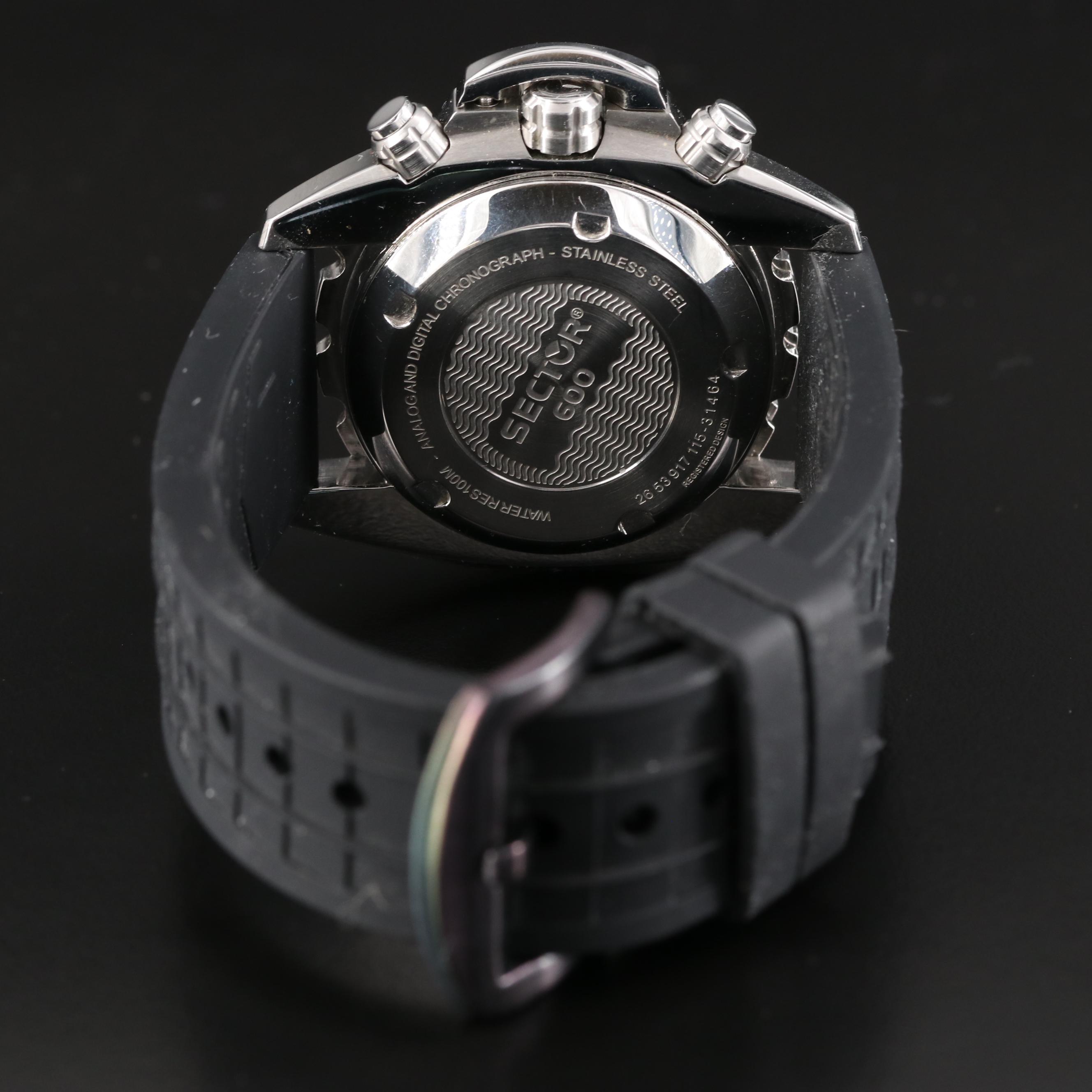 Sector 600 Digi-Ana Stainless Steel Watch