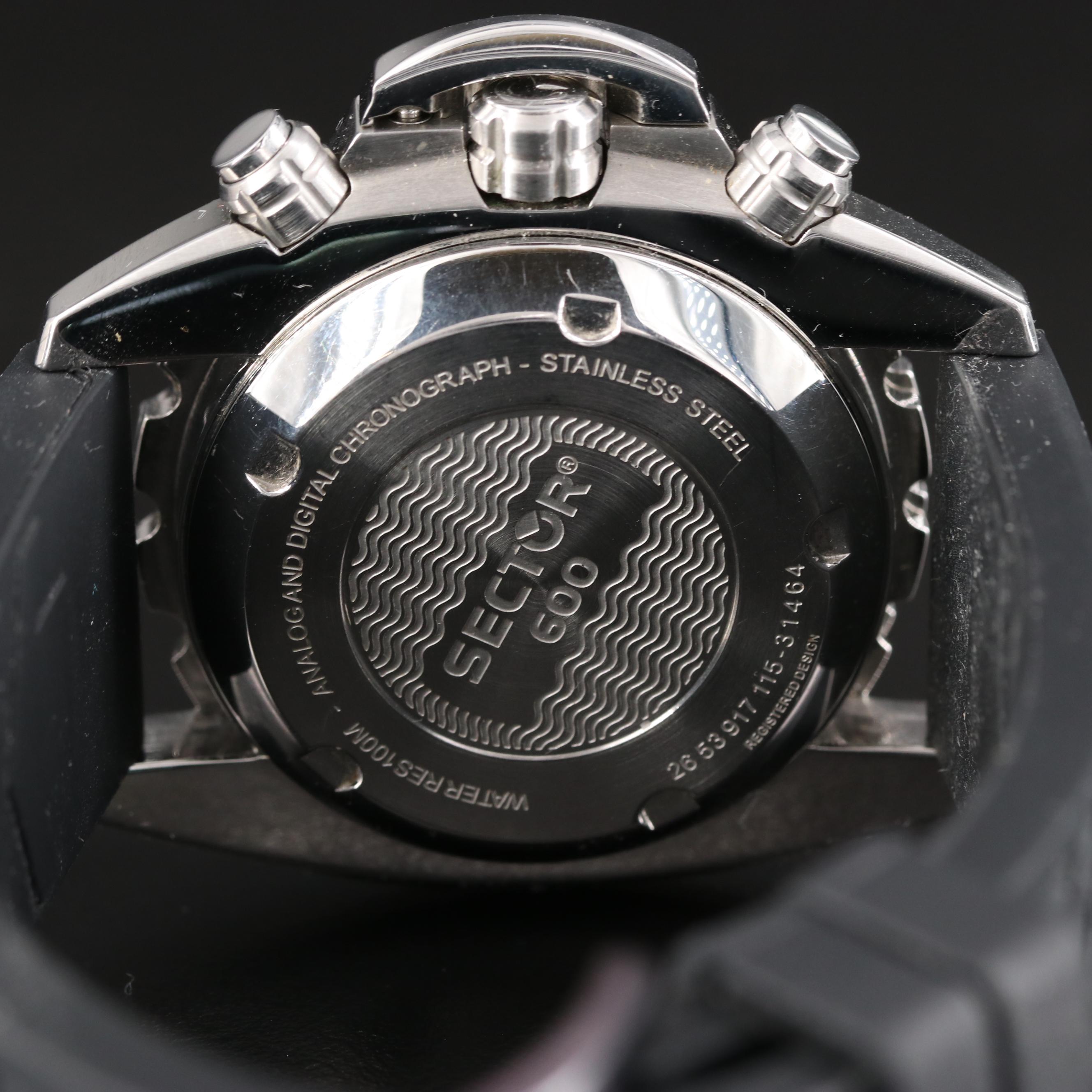 Sector 600 Digi-Ana Stainless Steel Watch