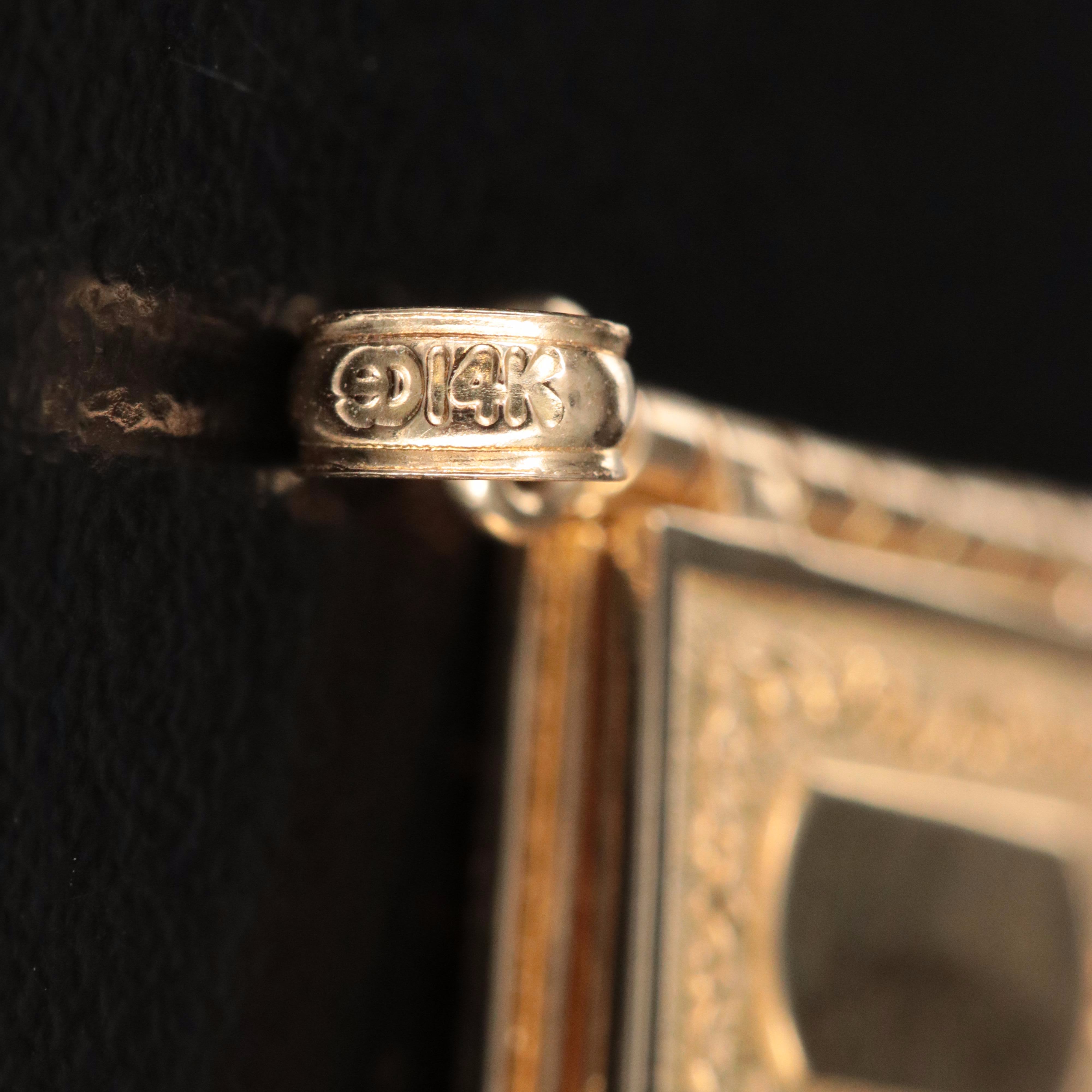 14K Prayer Book Pendant