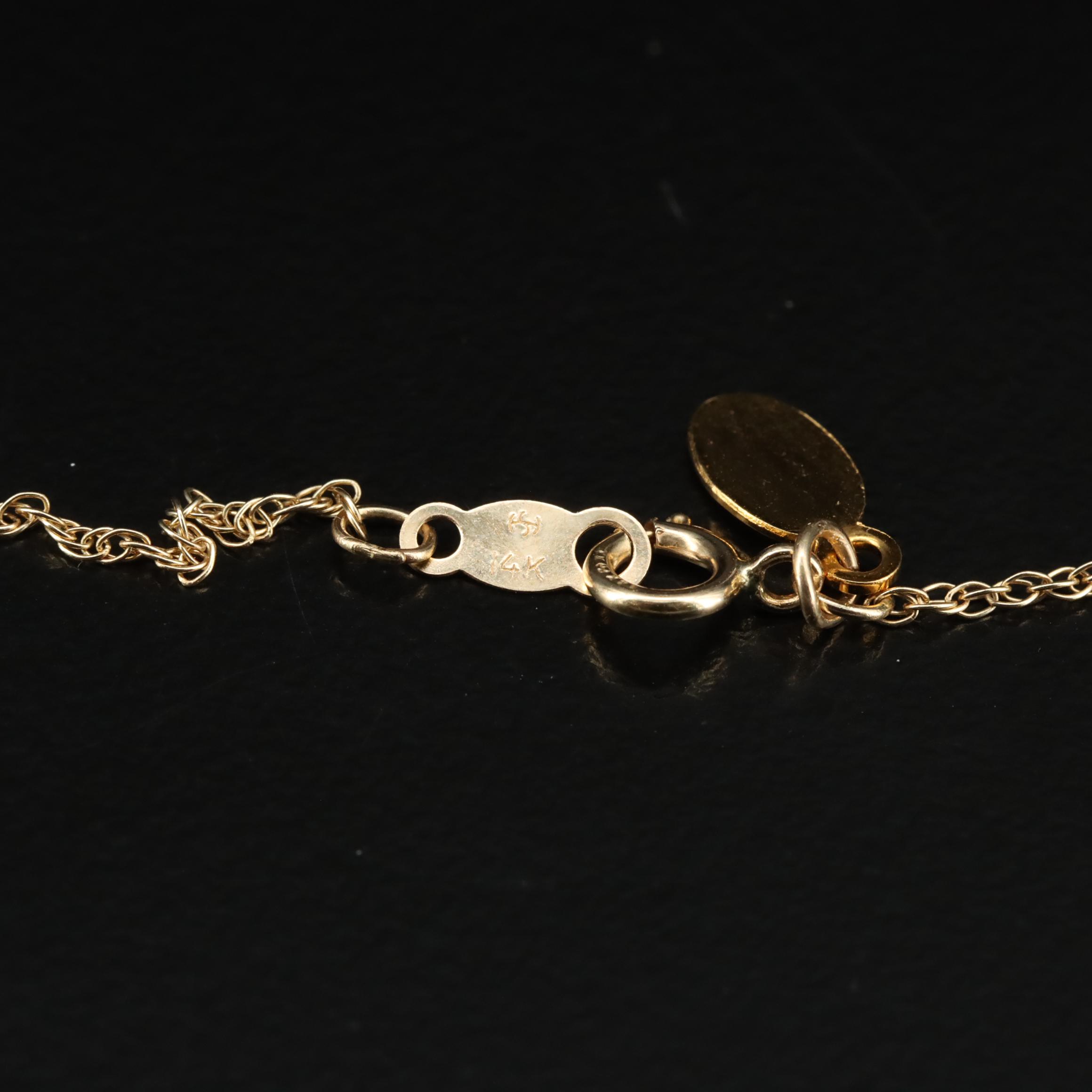 Maya Brenner 14K Zodiac Virgo Pendant Necklace