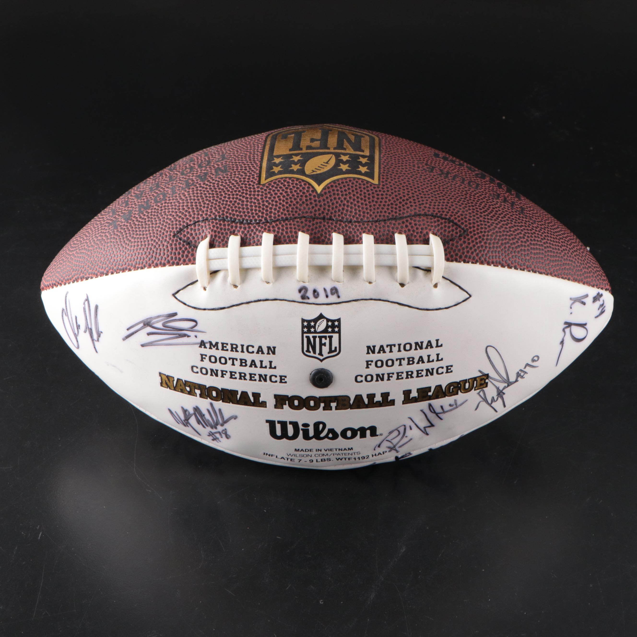 2019 NFL Draft Class Signed Wilson NFL Football Featuring Jonah Williams & More