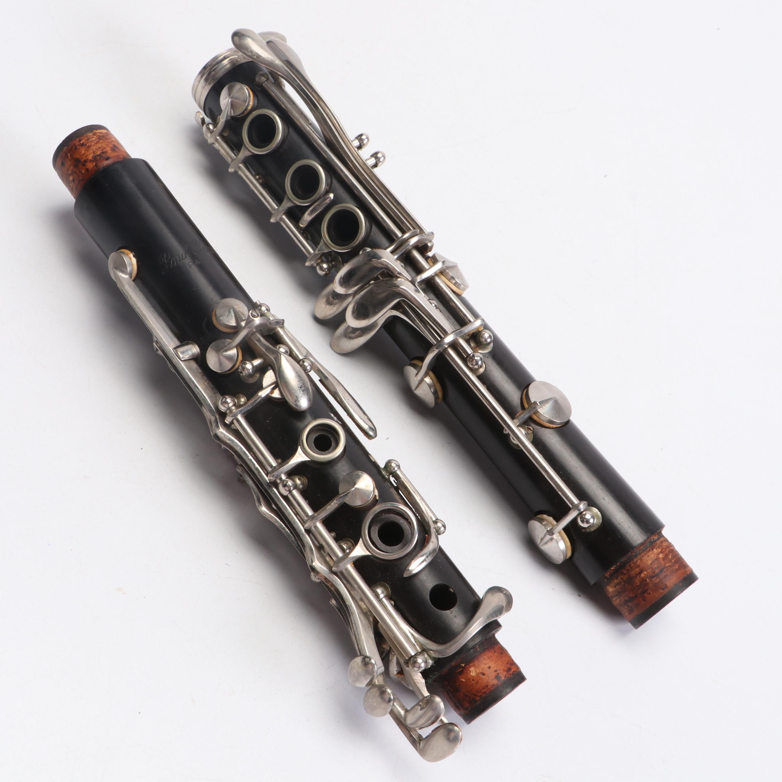 Paul Renne of Paris Ebony Wood Clarinet with Hard Travel Case