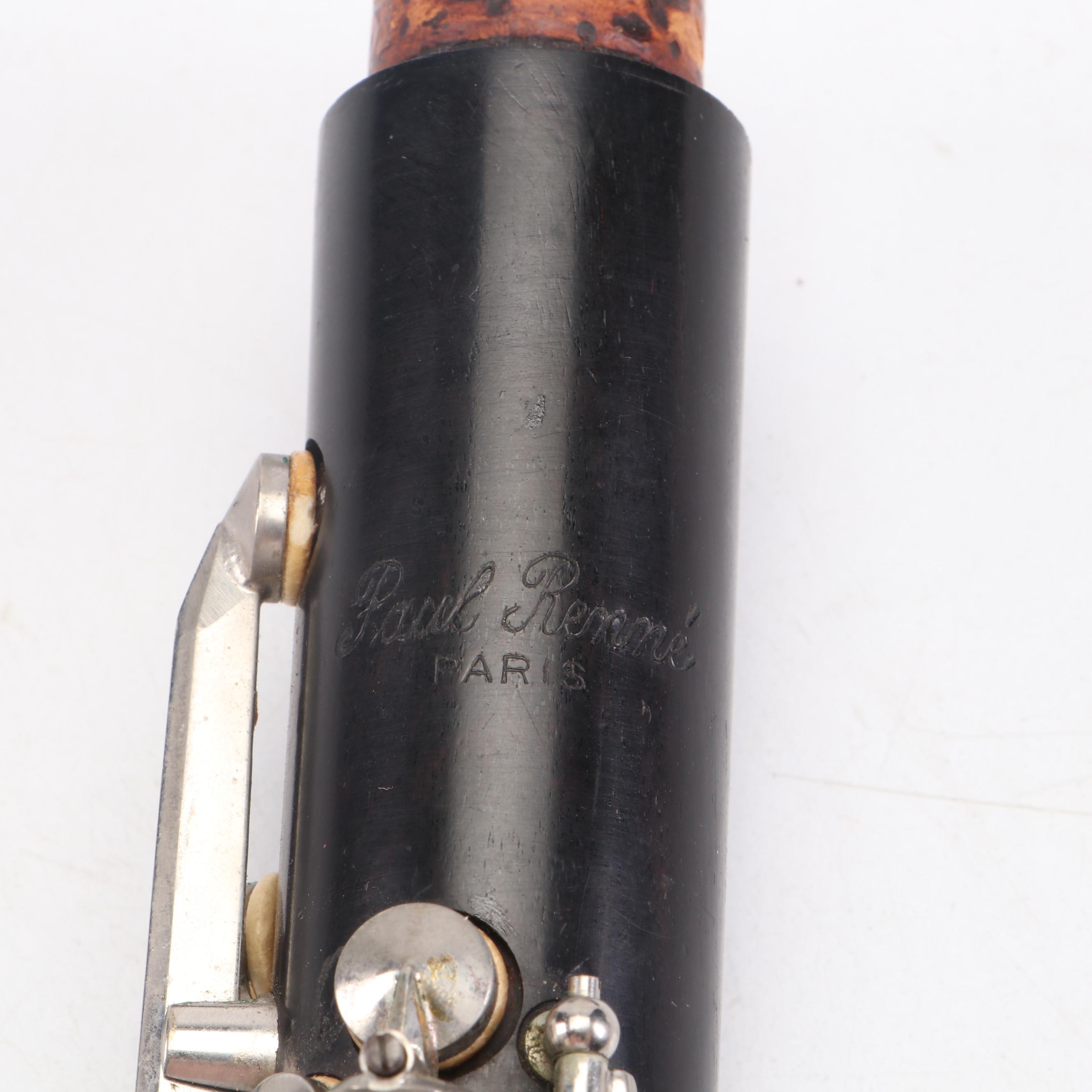 Paul Renne of Paris Ebony Wood Clarinet with Hard Travel Case