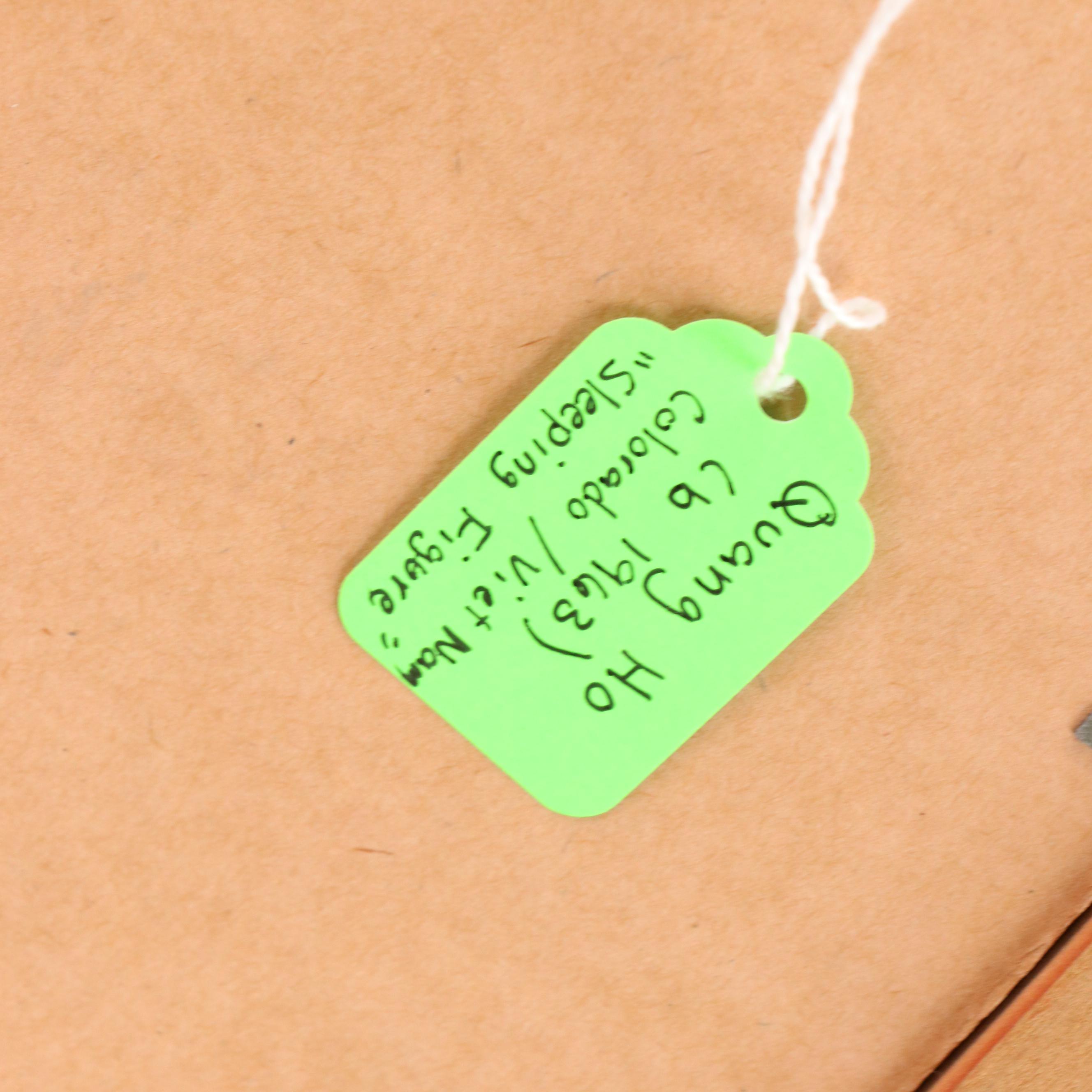 Quang Ho Oil Painting of Female Nude "Sleeping Figure," 1997