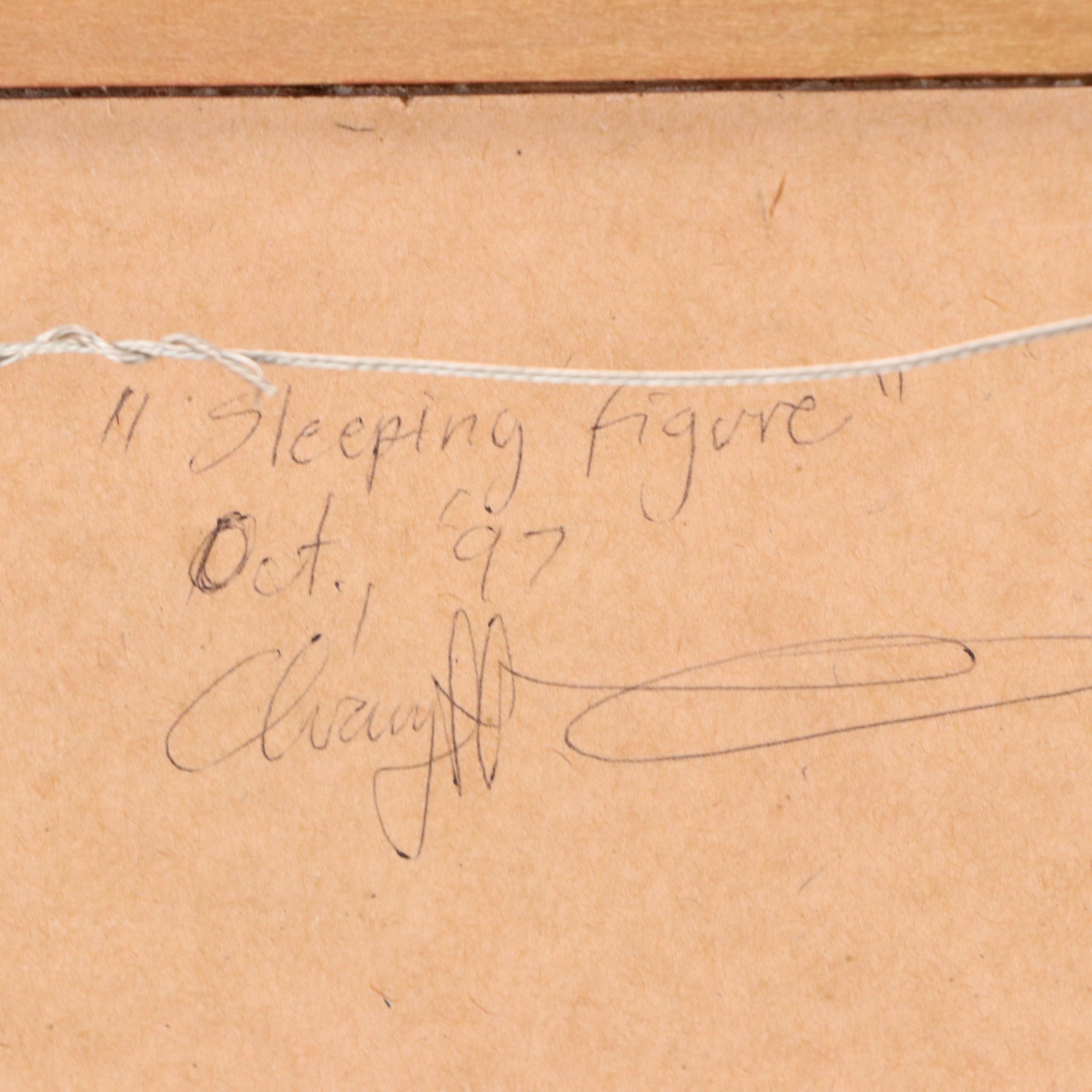 Quang Ho Oil Painting of Female Nude "Sleeping Figure," 1997