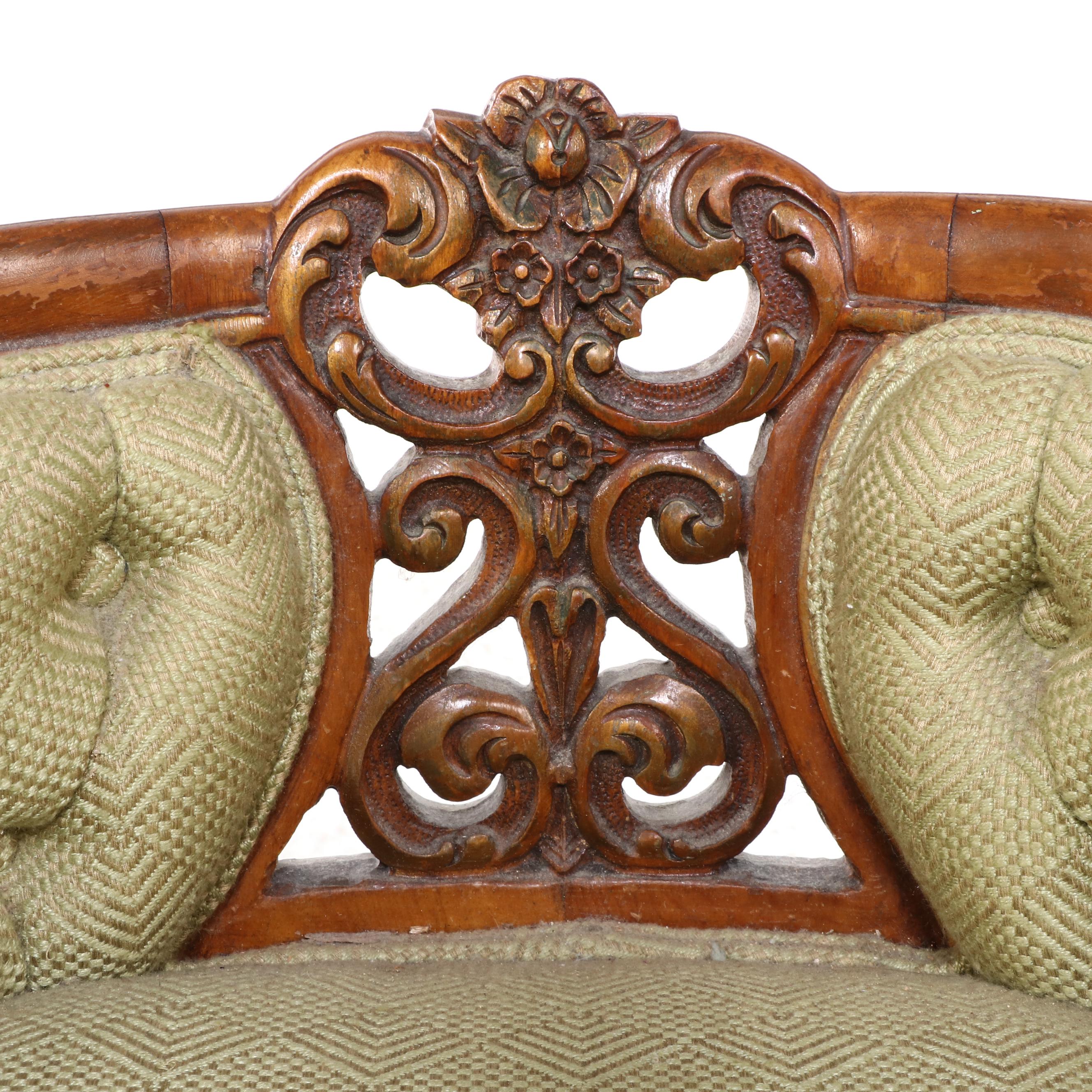 Louis XV Style Satinwood, Marquetry, and Parcel-Gilt Vanity with Swivel Stool