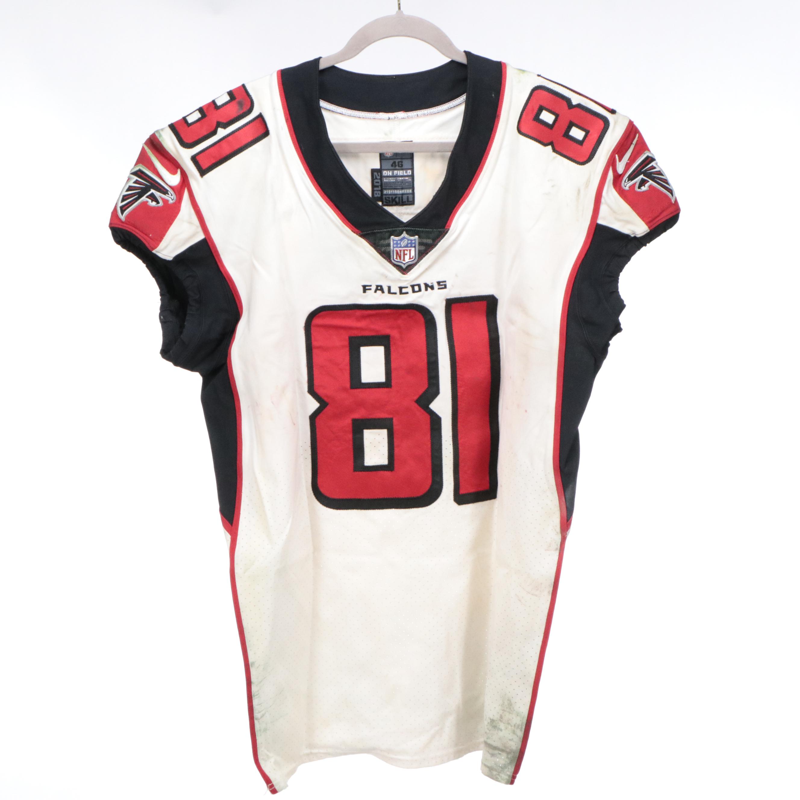 Austin Hooper Game Used Atlanta Falcons Nike Football Jersey