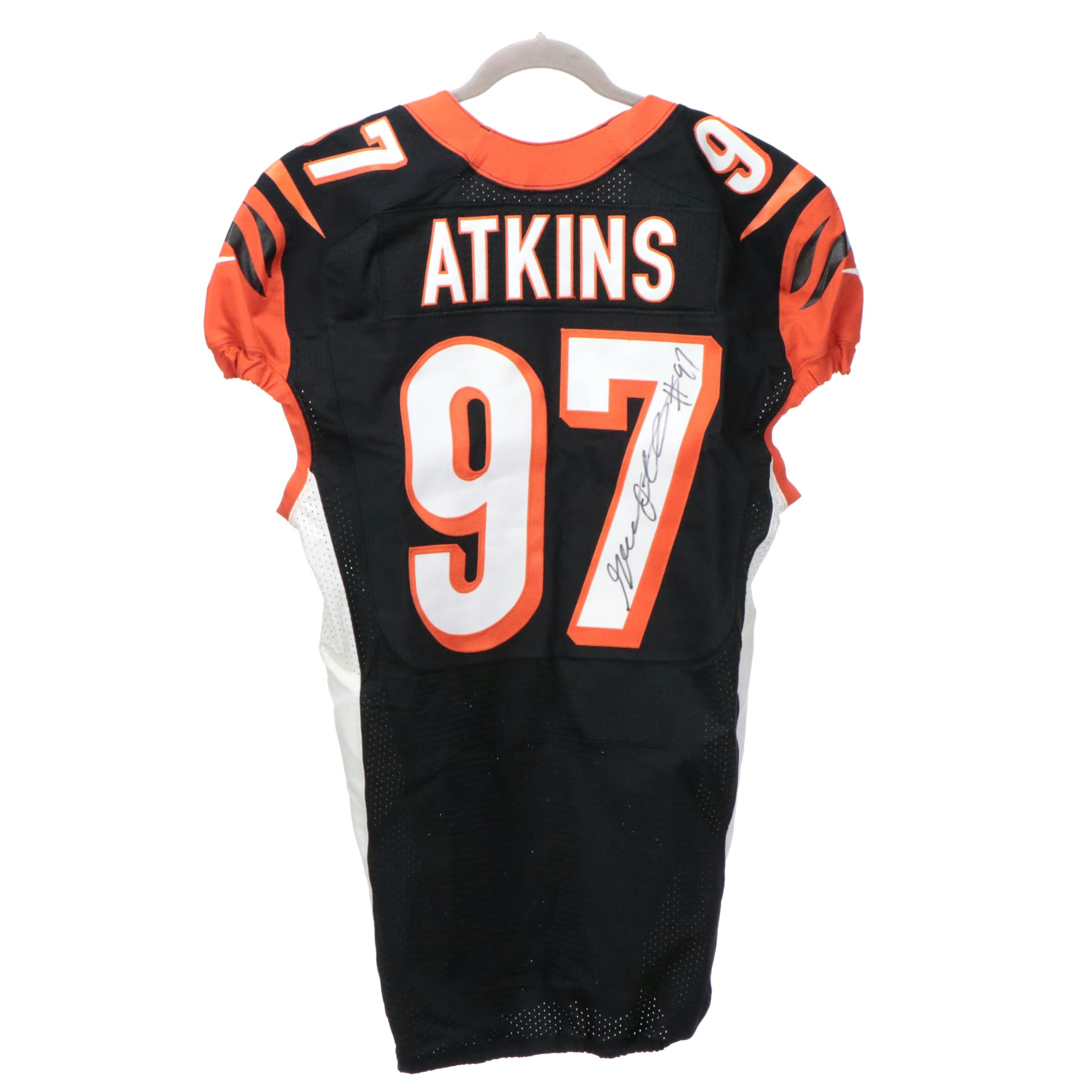 Geno Atkins Player Issued and Signed Cincinnati Bengals Nike Football Jersey