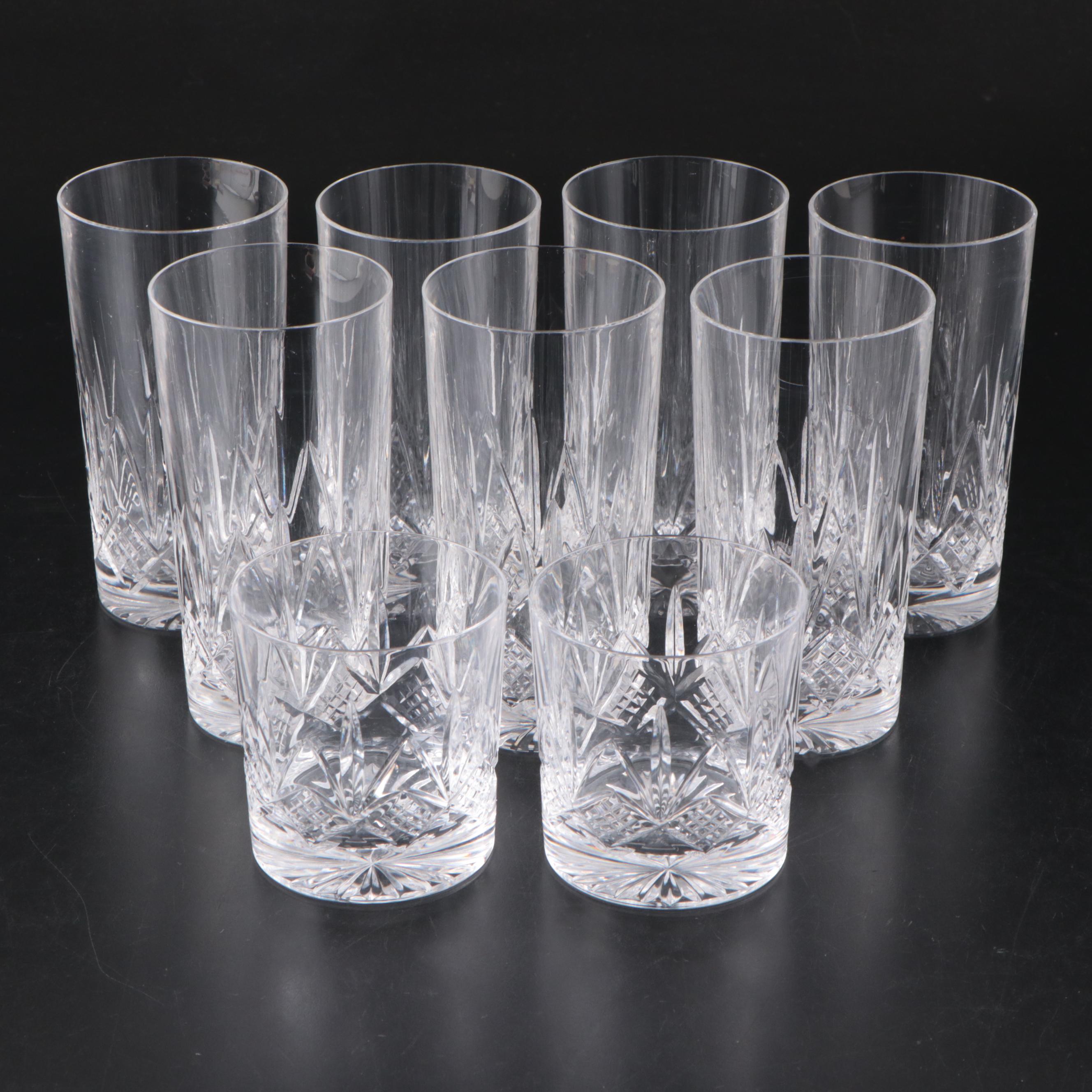 Edinburgh Crystal Skye Highball Glasses and Old Fashioned Glasses