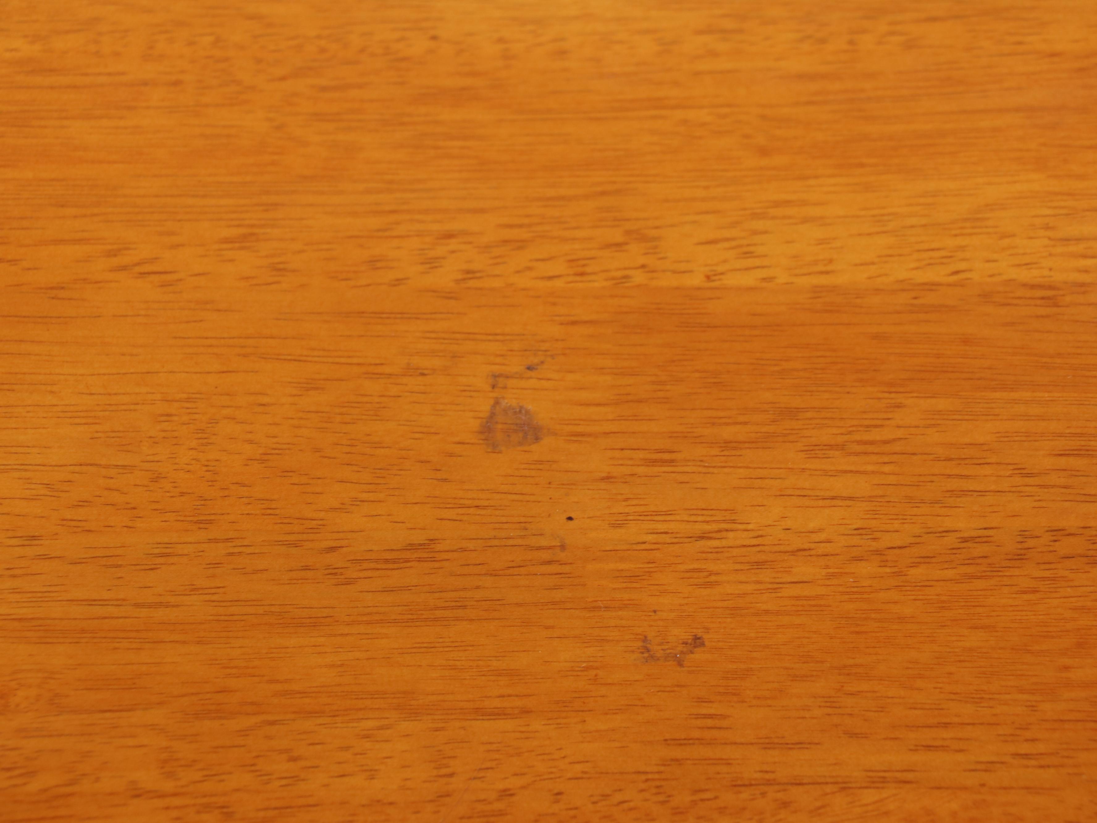 American Primitive Style Hardwood and Ebonized Bench