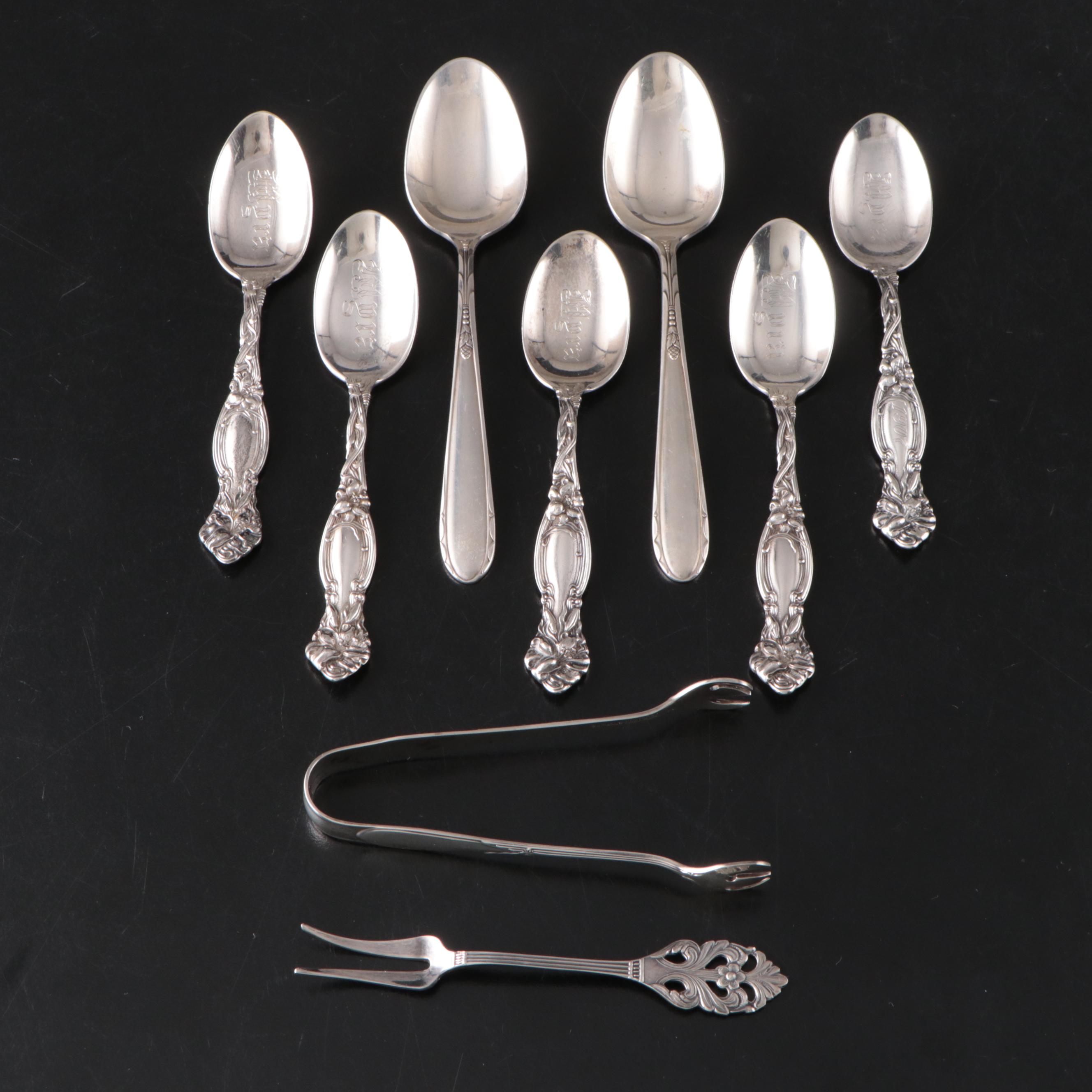 International Silver Co. "Frontenac" Sterling Youth Spoons with Other Sterling