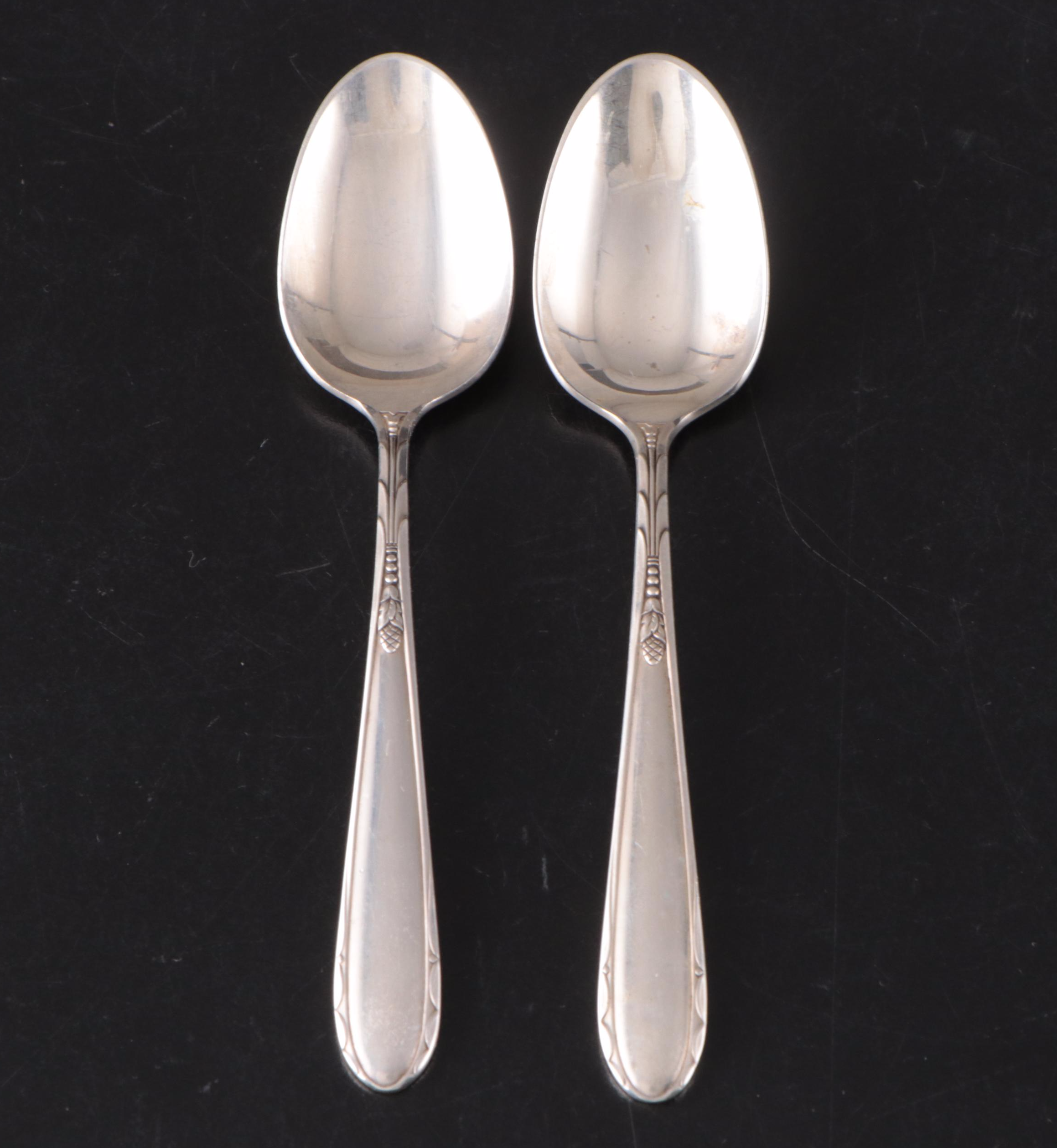 International Silver Co. "Frontenac" Sterling Youth Spoons with Other Sterling