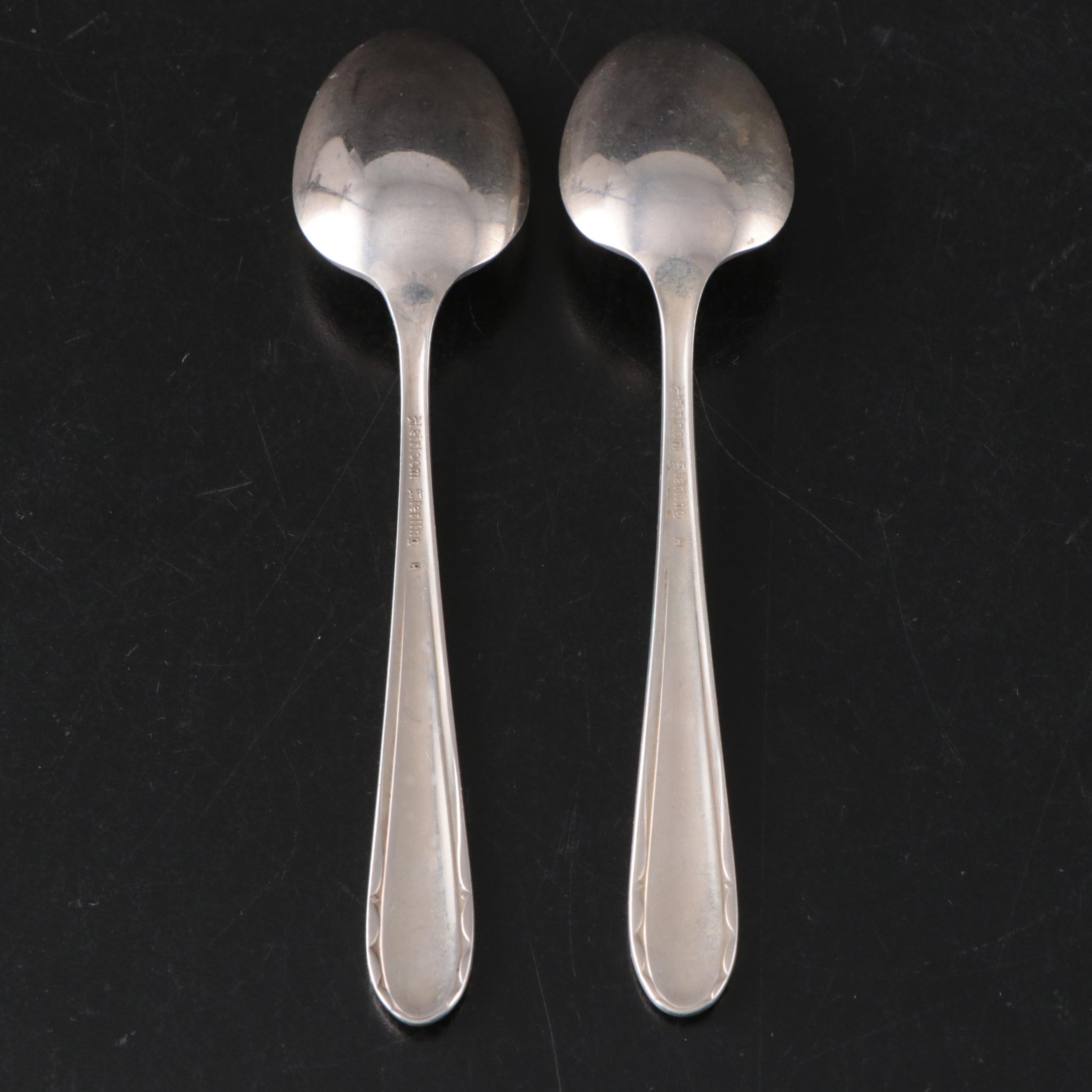 International Silver Co. "Frontenac" Sterling Youth Spoons with Other Sterling