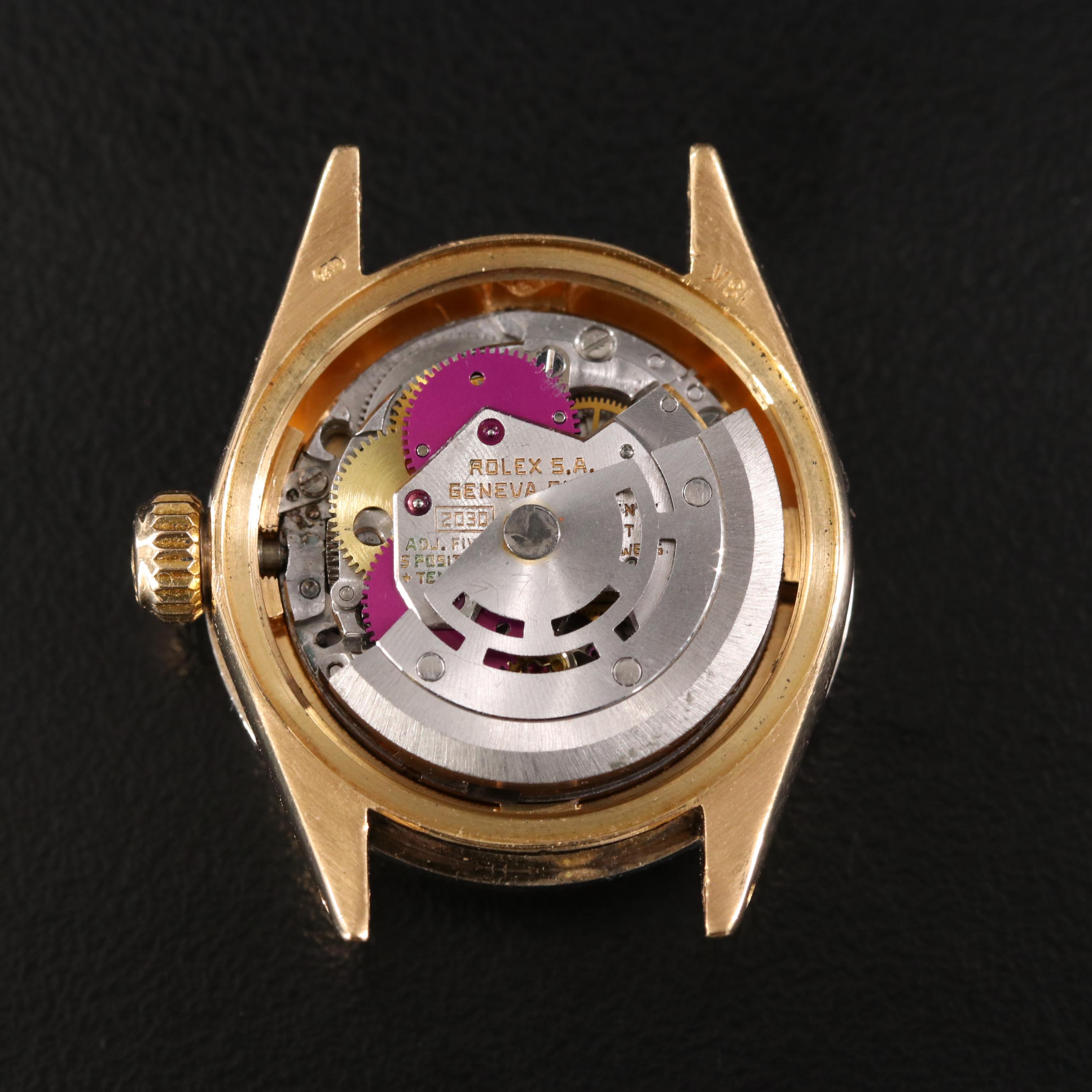 1975 Rolex Datejust 6917 Custom Diamond Automatic Watch