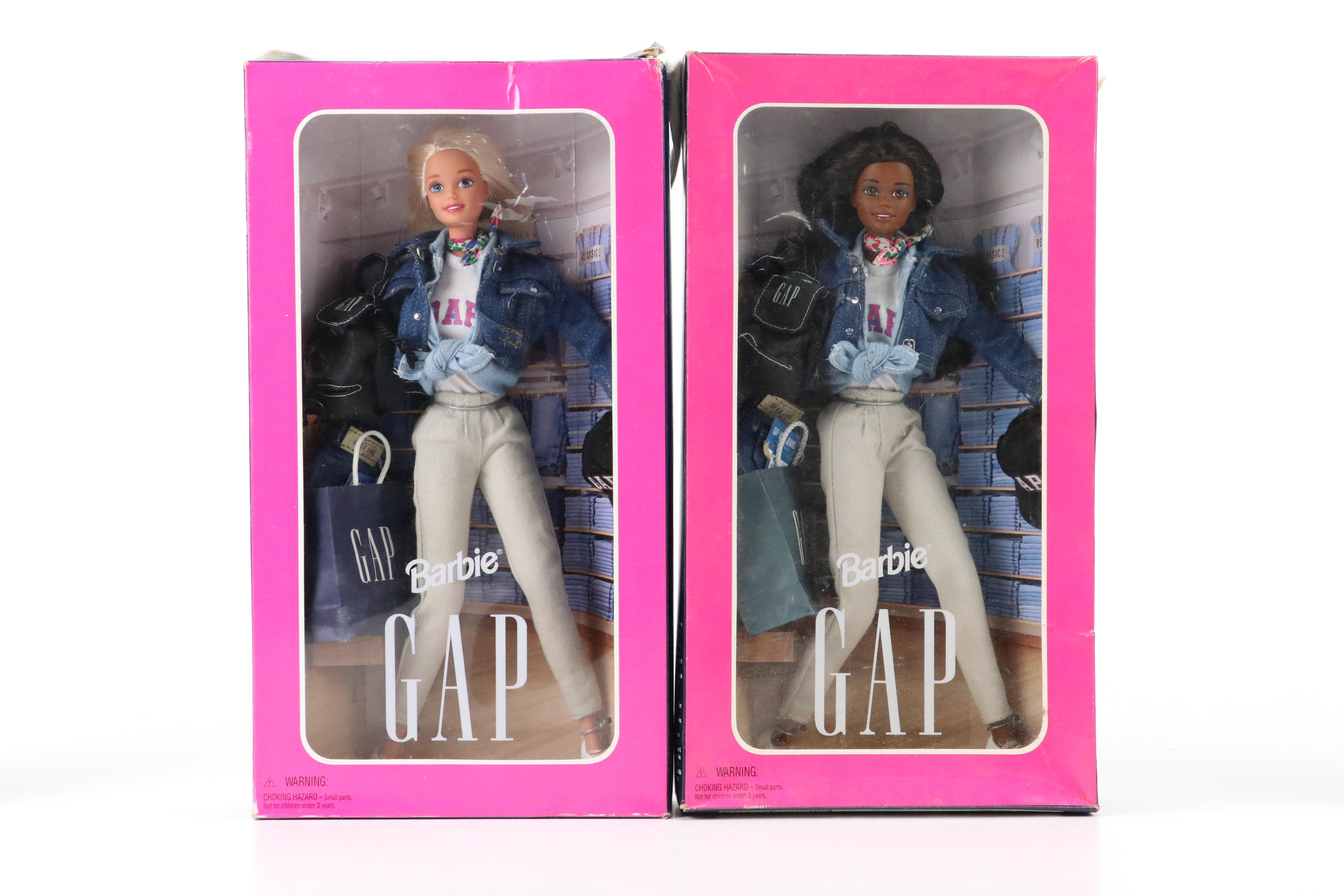Golf Date, GAP and Disney Barbies in Boxes