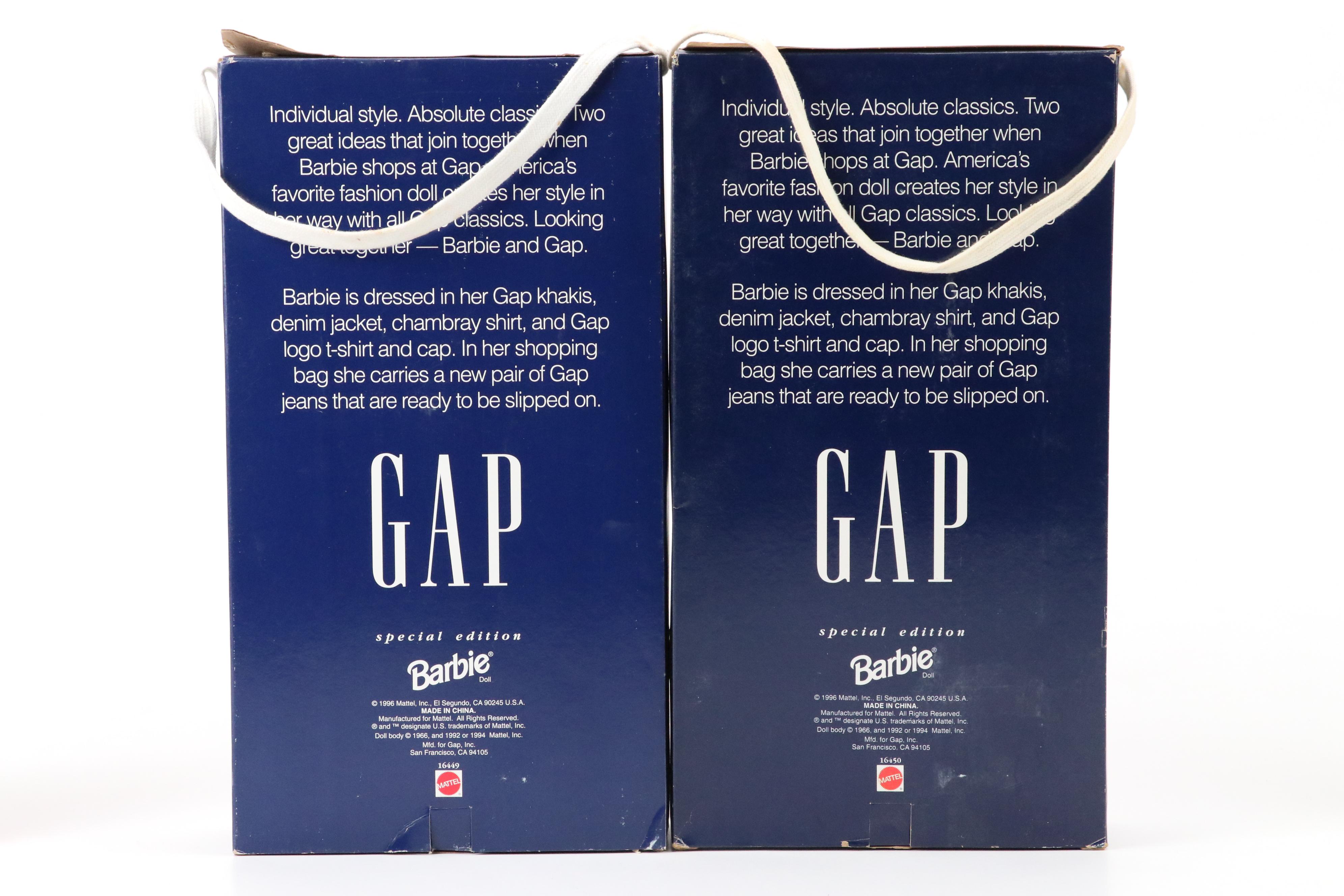 Golf Date, GAP and Disney Barbies in Boxes