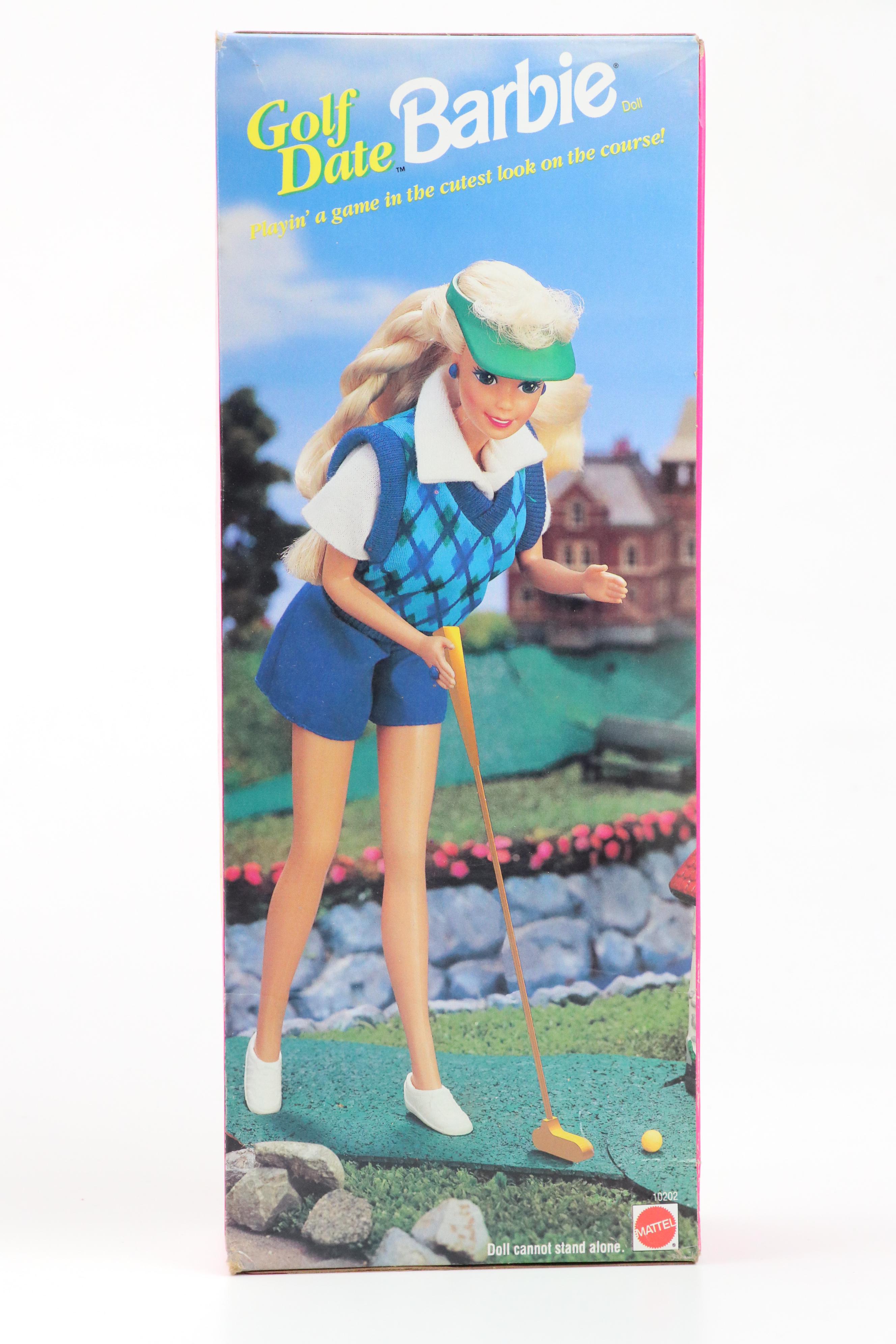 Golf Date, GAP and Disney Barbies in Boxes