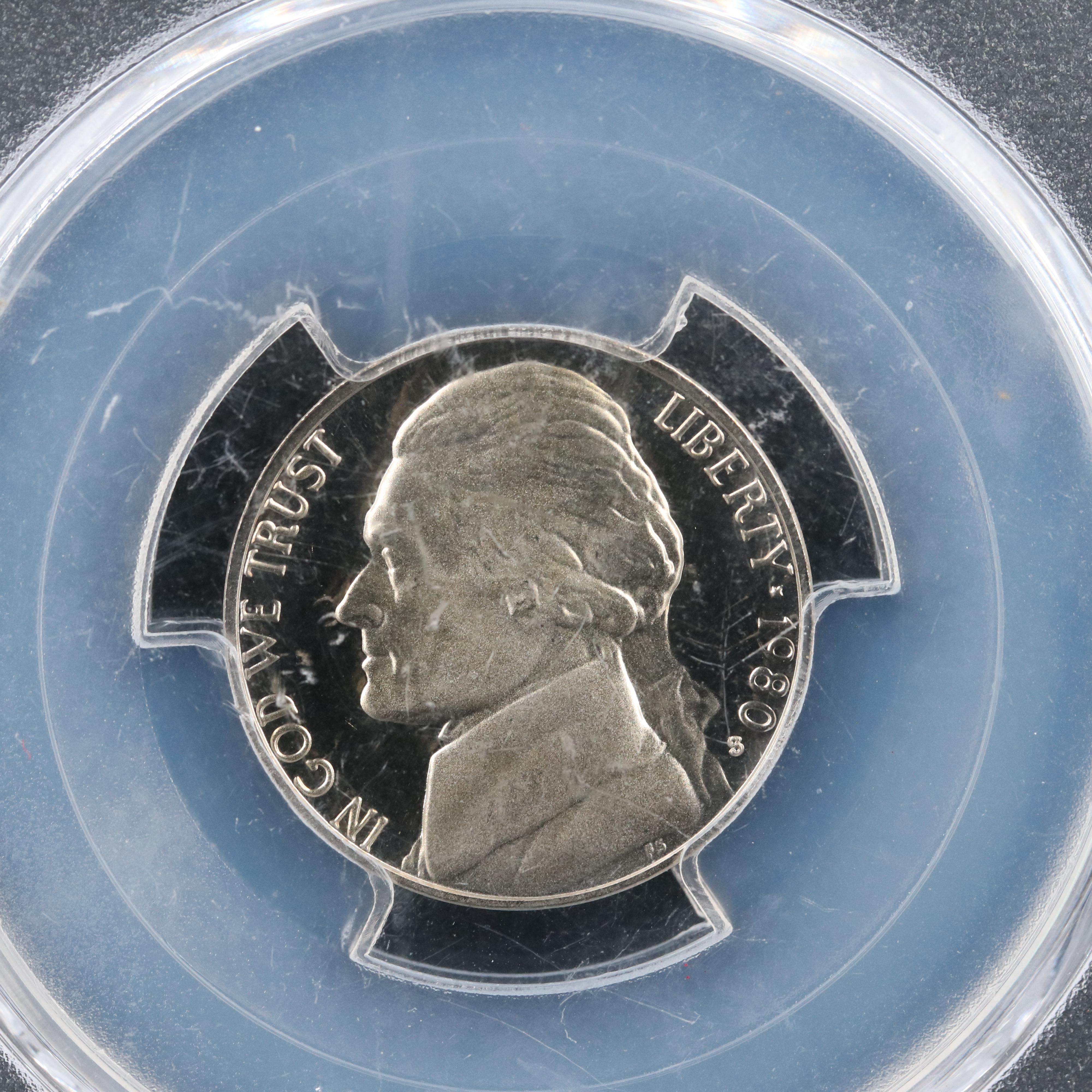 PCGS PR69DCAM 1980-S Jefferson Nickel