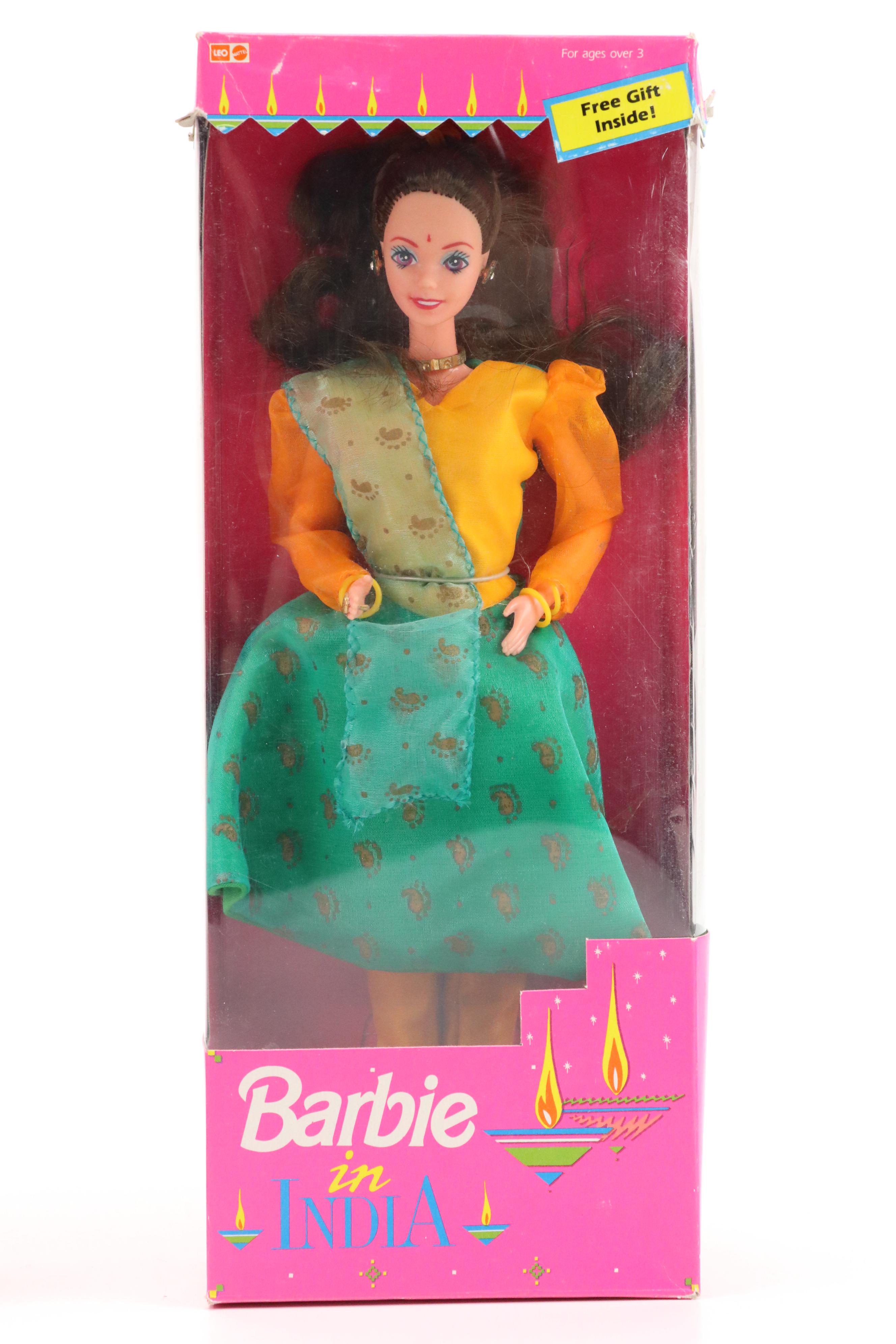 Barbie in India Dolls in Various Outfits, Vintage