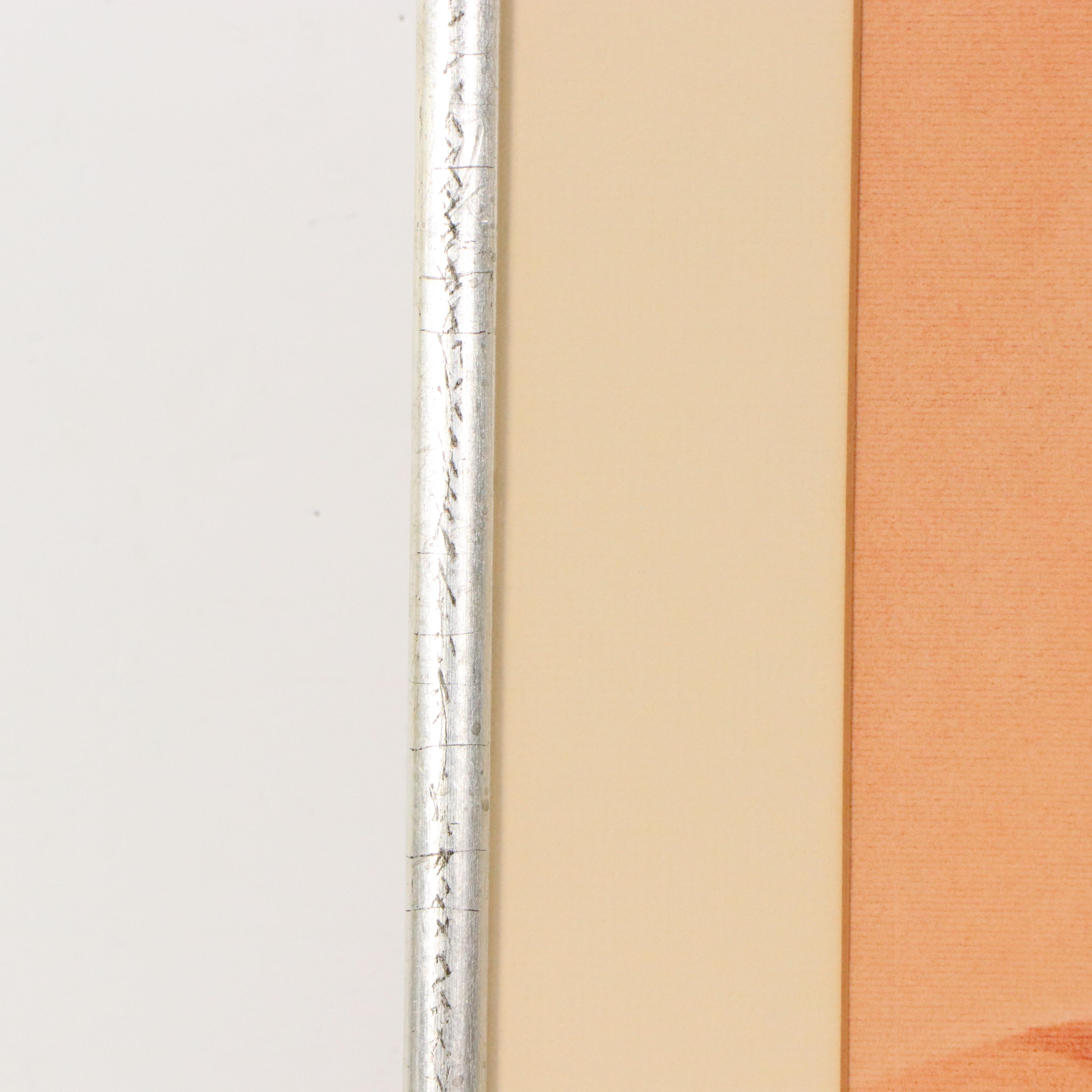 Melanie May Still Life Conté Drawing of Flower Vase, 1982