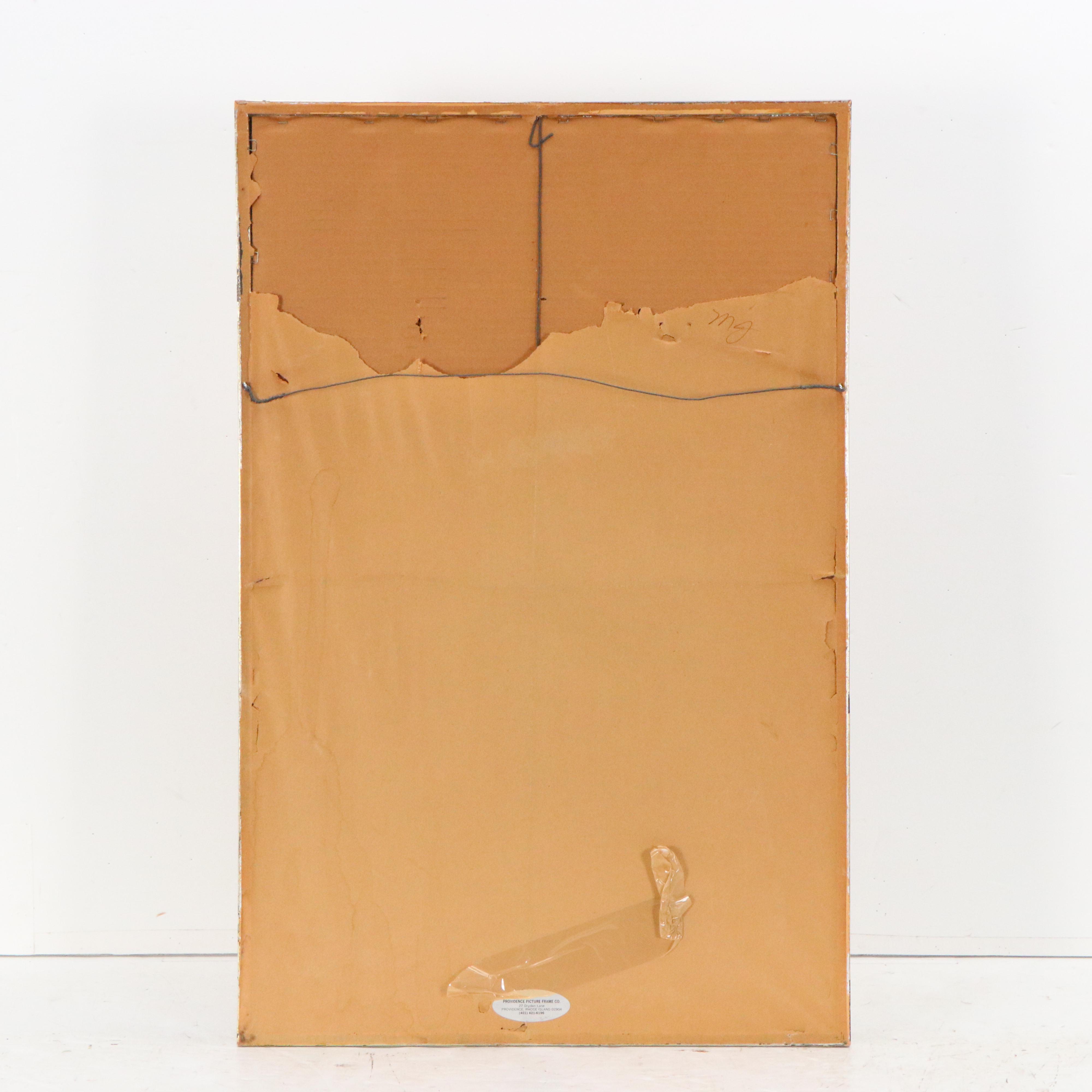 Melanie May Still Life Conté Drawing of Flower Vase, 1982