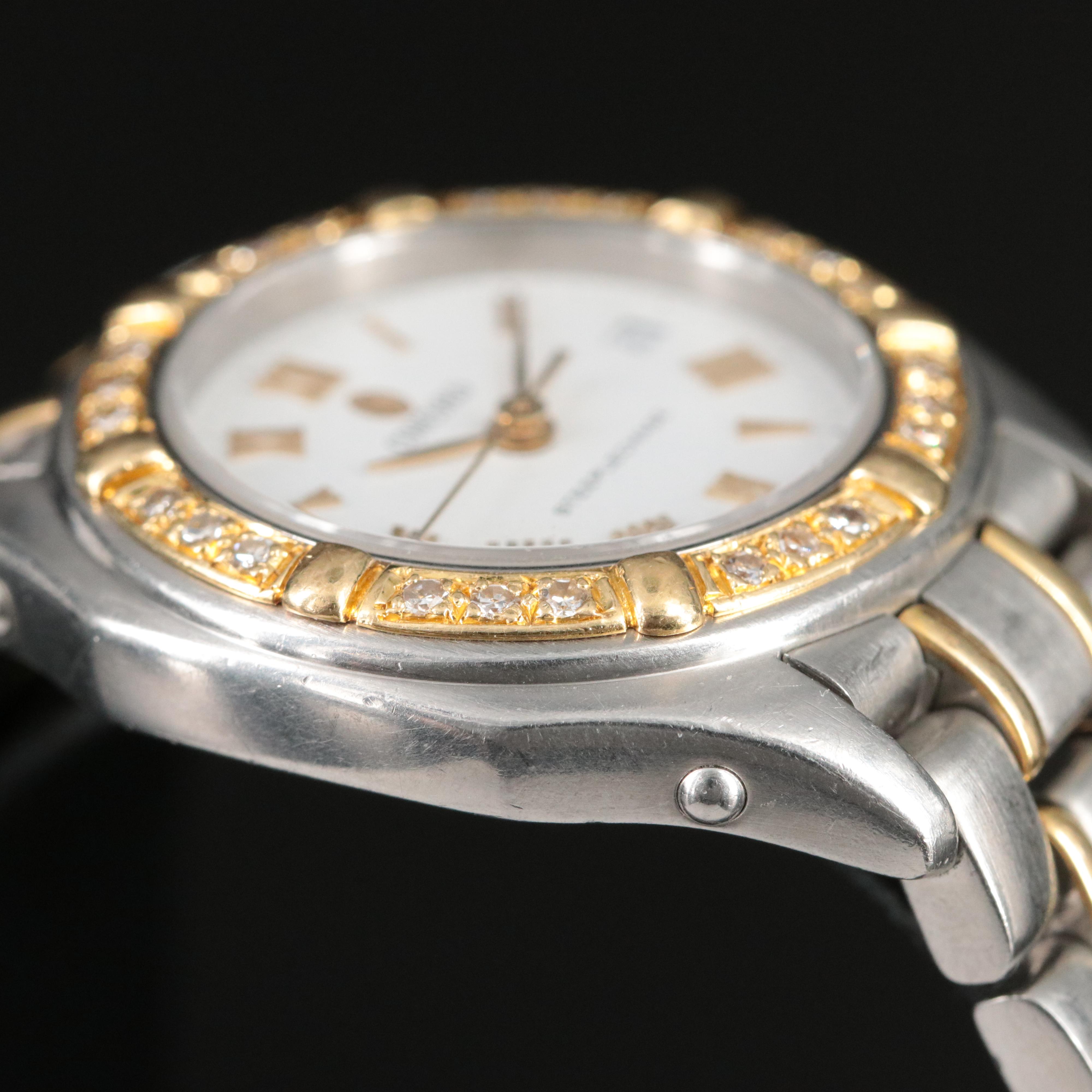 Concord Steeplechase Diamond Set Two-Tone Watch