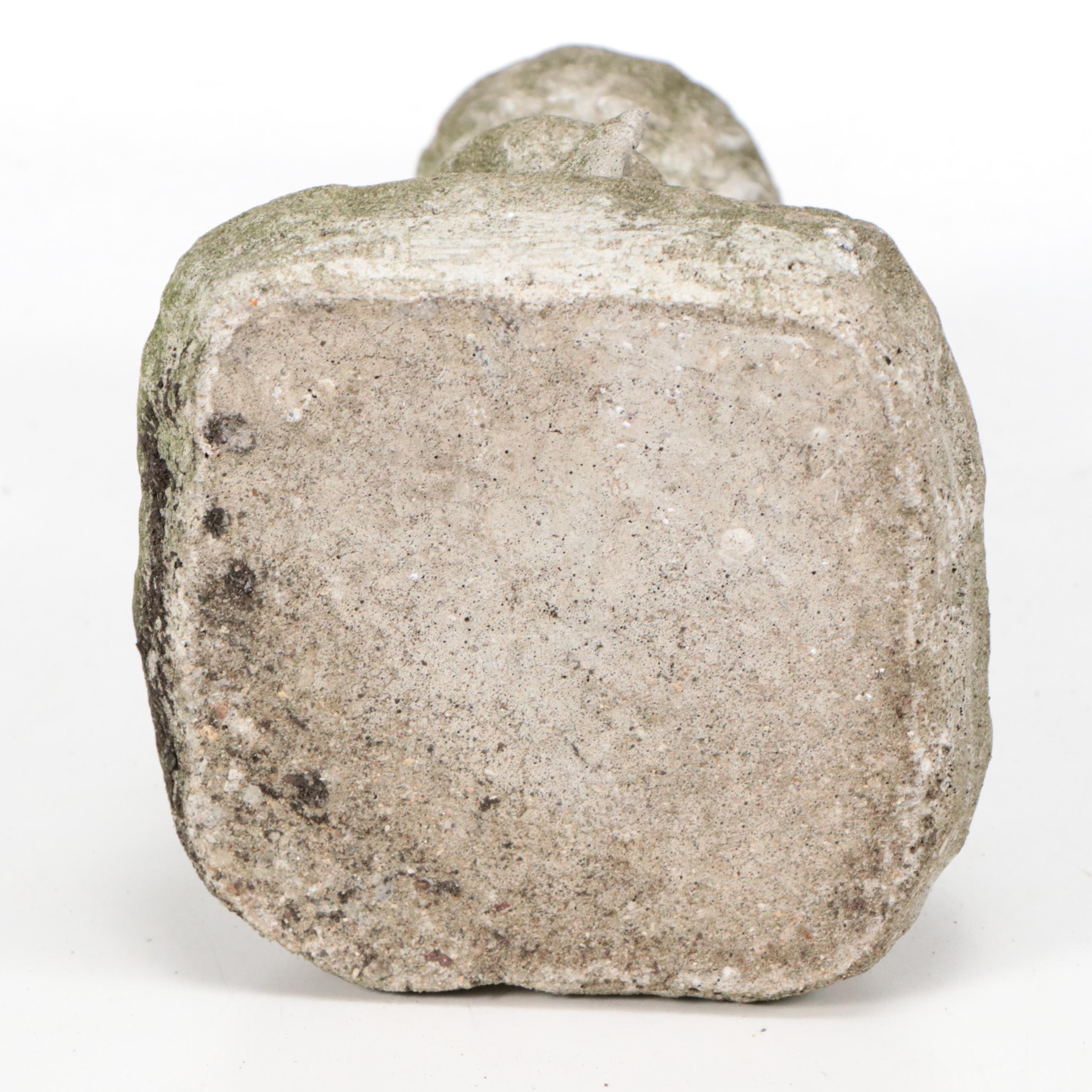 Cast Concrete Garden Statues and Birdbath