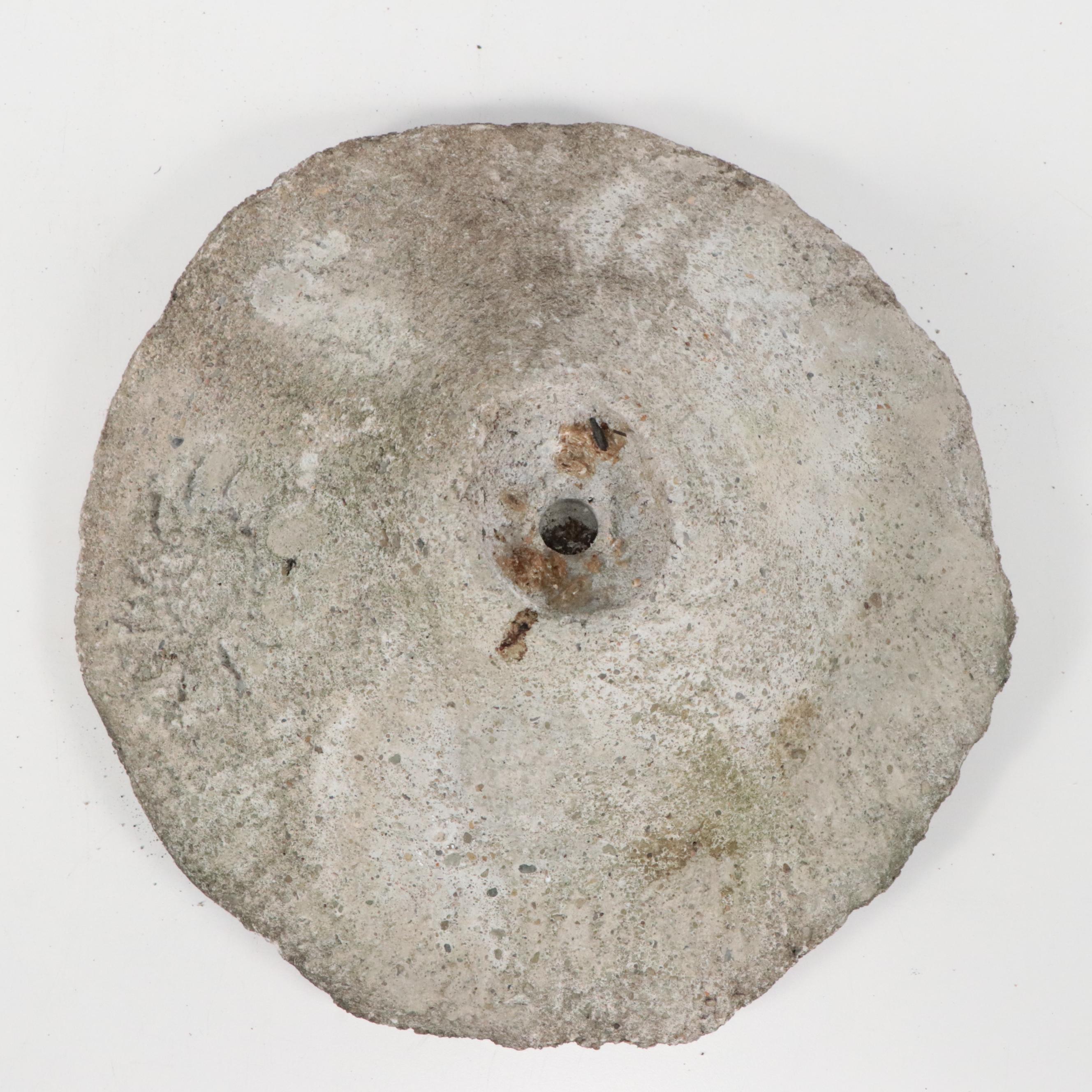 Cast Concrete Garden Statues and Birdbath