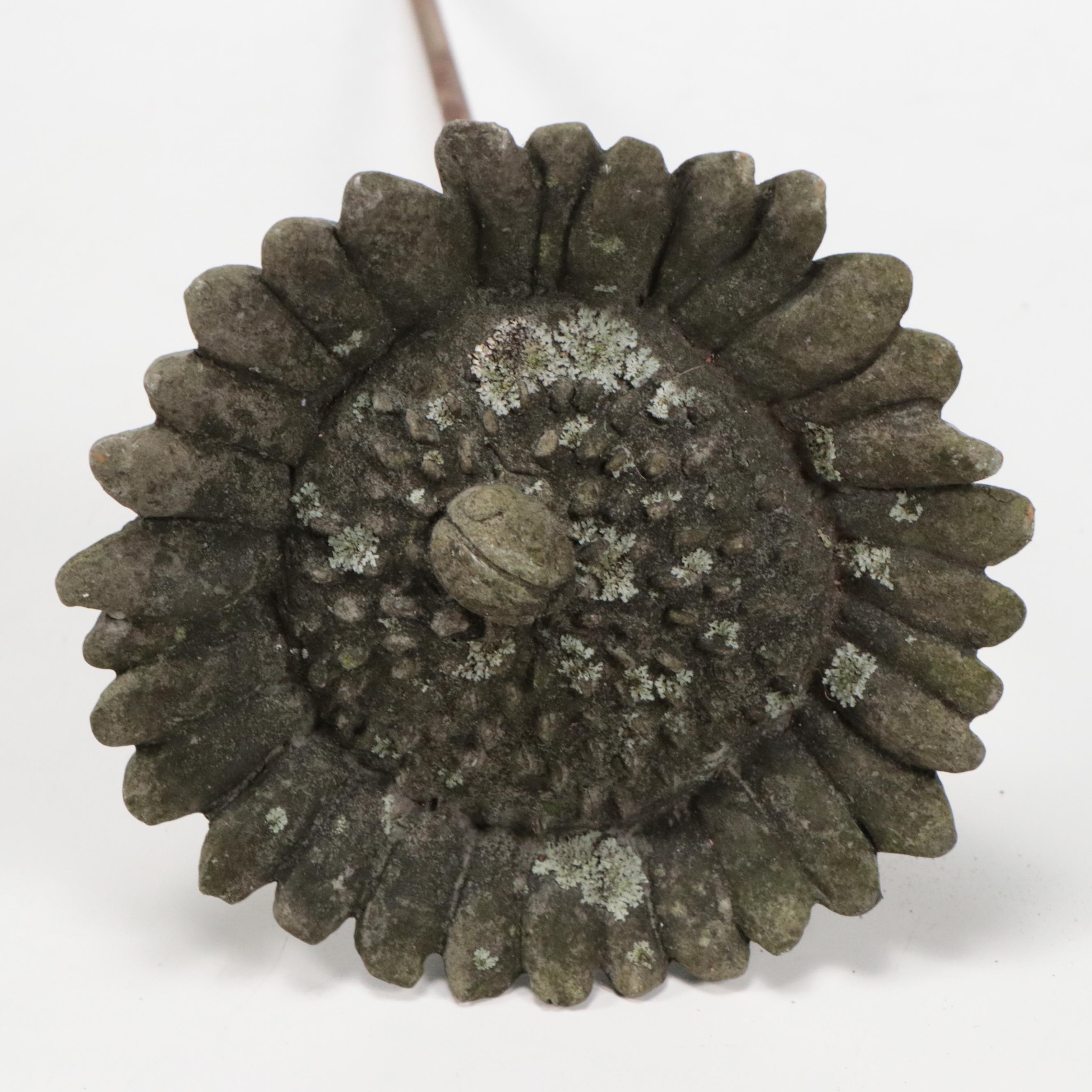 Cast Concrete Garden Statues and Birdbath