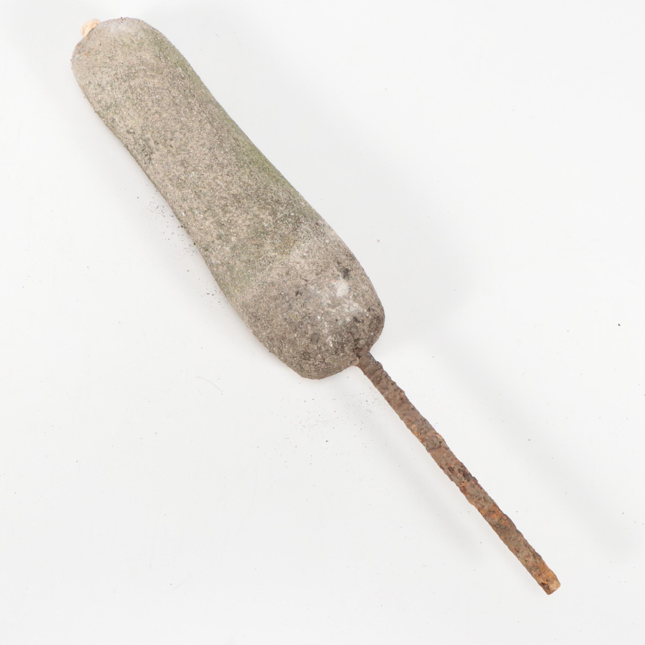 Cast Concrete Garden Statues and Birdbath